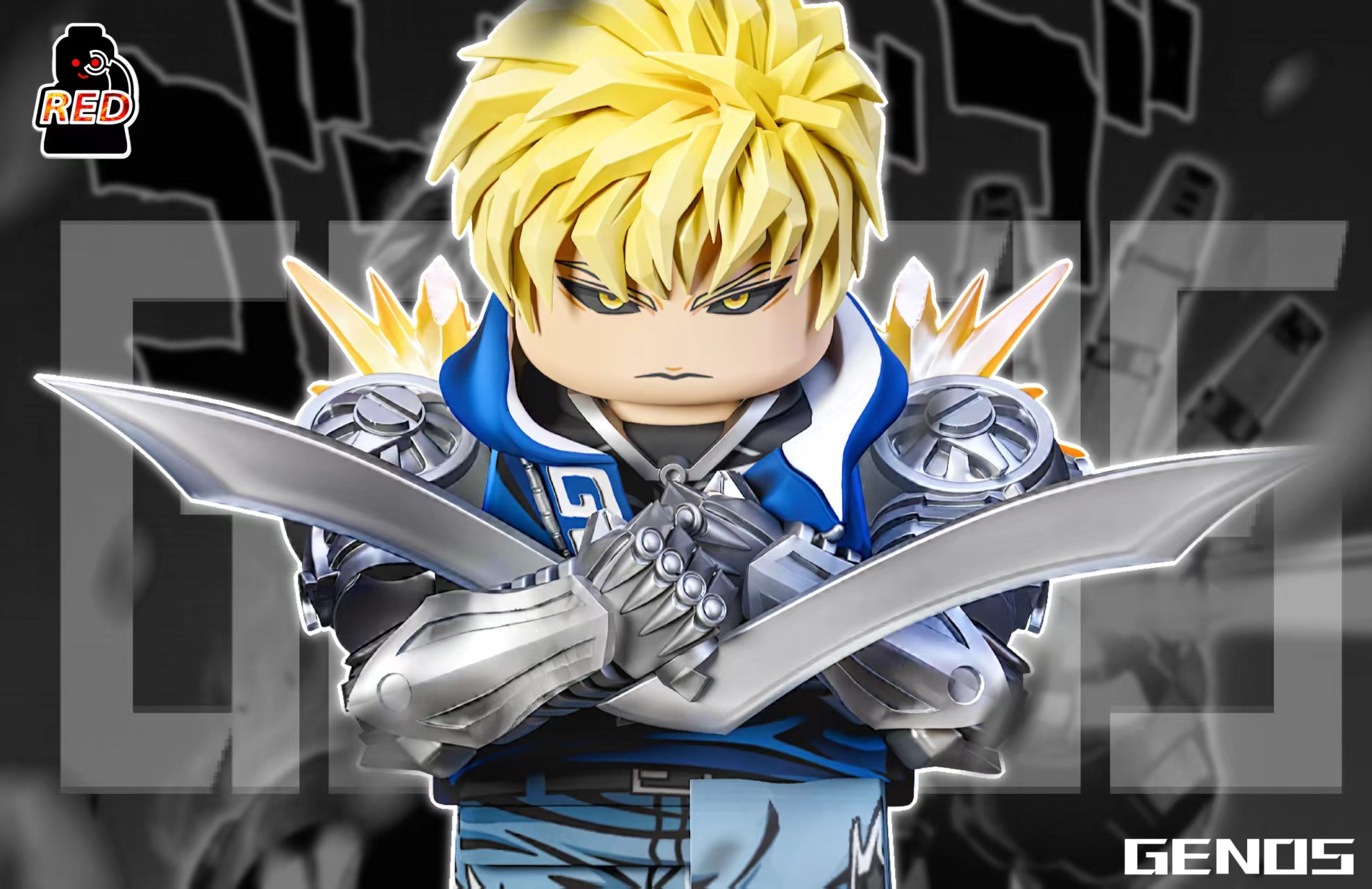 【Preorder】【Red】Genos【Turbo】 傑諾斯【渦輪】 제노스【터보】【One-Punch Man custom minifigures】