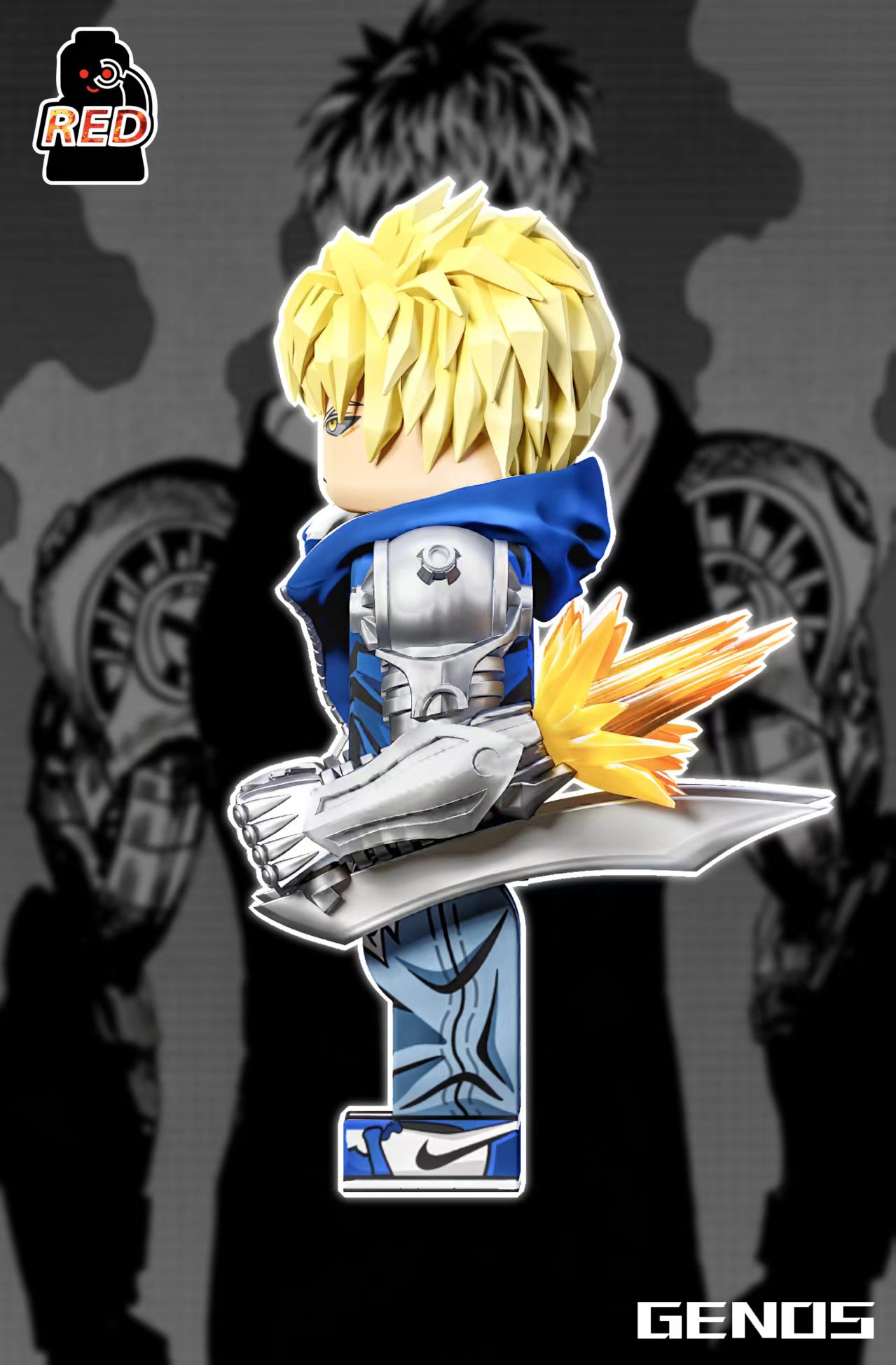 【Preorder】【Red】Genos【Turbo】 傑諾斯【渦輪】 제노스【터보】【One-Punch Man custom minifigures】