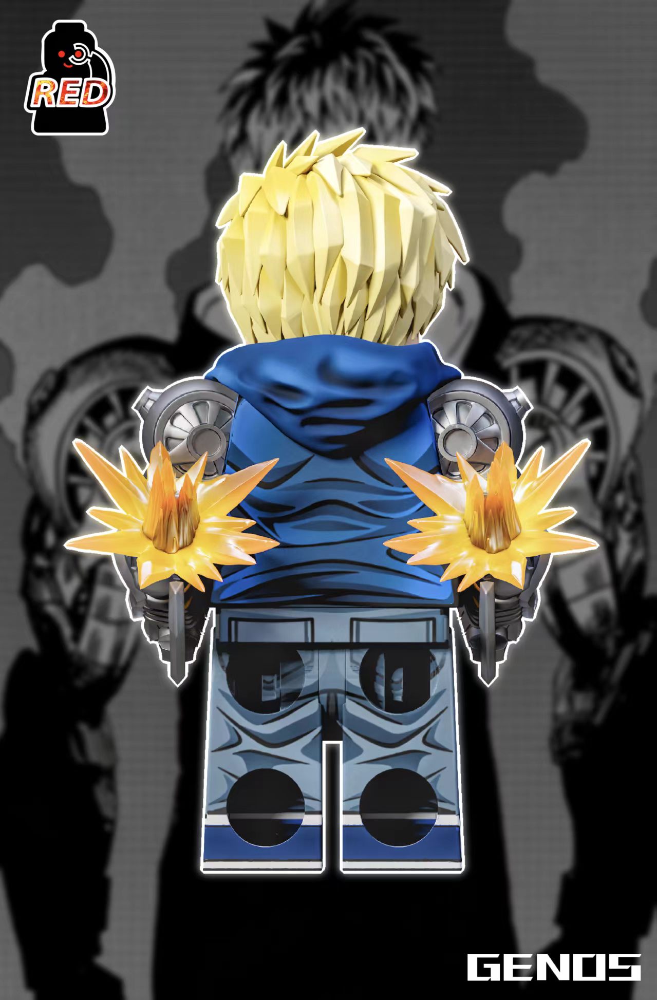 【Preorder】【Red】Genos【Turbo】 傑諾斯【渦輪】 제노스【터보】【One-Punch Man custom minifigures】