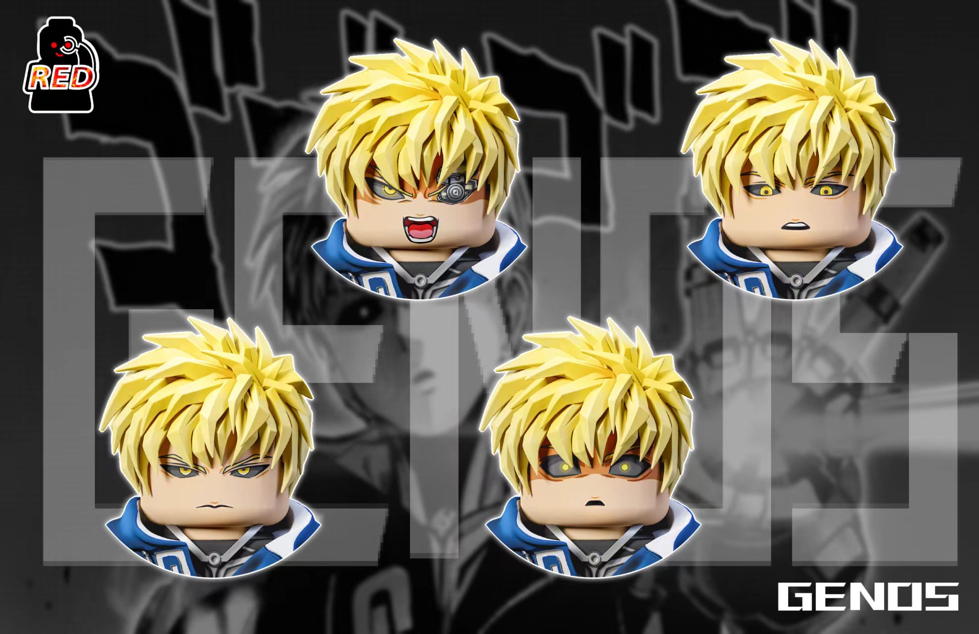 【Preorder】【Red】Genos【Turbo】 傑諾斯【渦輪】 제노스【터보】【One-Punch Man custom minifigures】