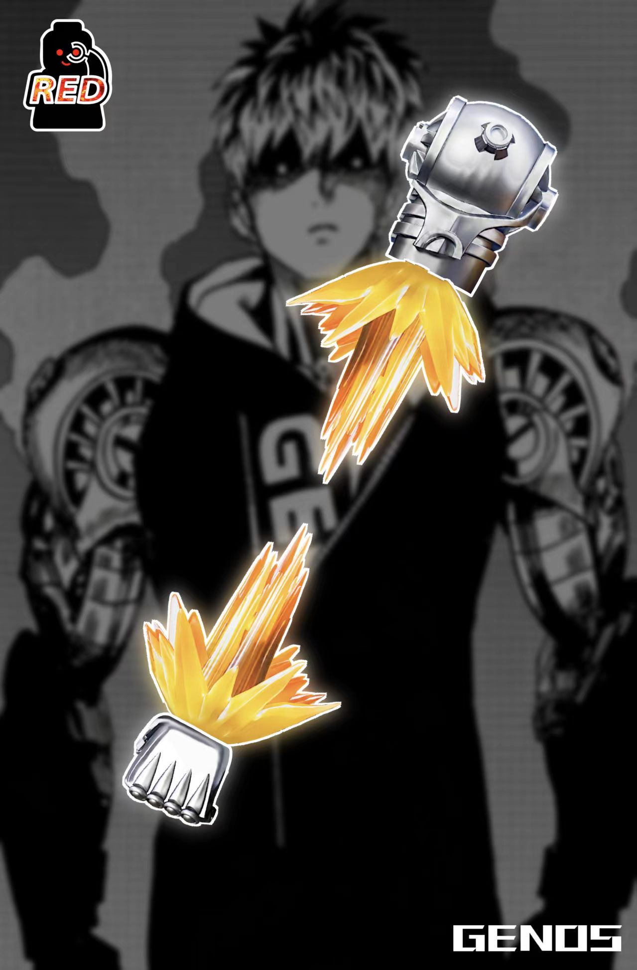 【Preorder】【Red】Genos【Turbo】 傑諾斯【渦輪】 제노스【터보】【One-Punch Man custom minifigures】