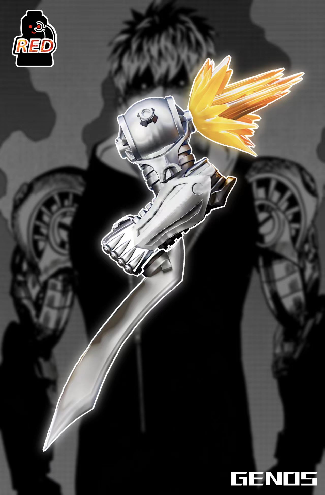 【Preorder】【Red】Genos【Turbo】 傑諾斯【渦輪】 제노스【터보】【One-Punch Man custom minifigures】