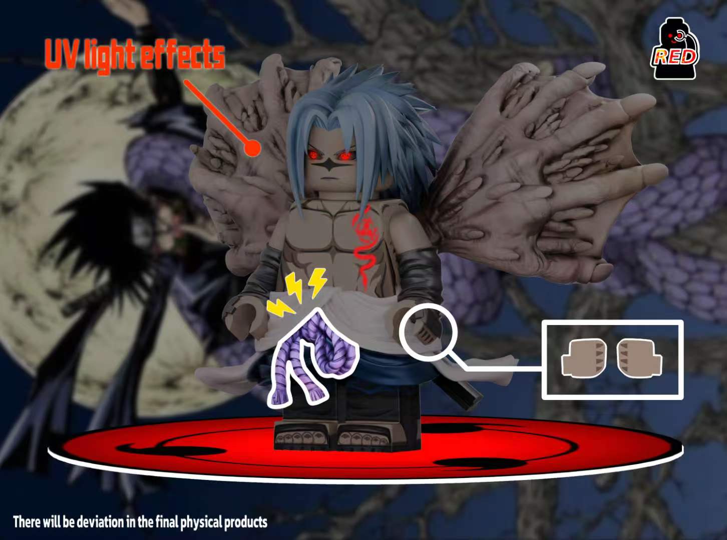 【Preorder】【Red】Sasuke (Curse Mark) 咒印佐助 저주인 사스케【custom minifigures】