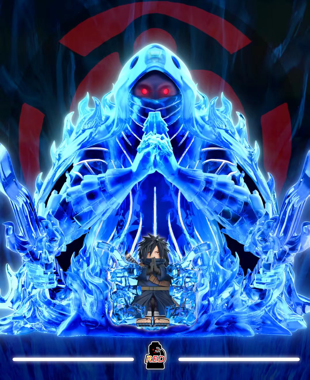 【Preorder】【Red】Uchiha Madara - Susanoo - Third Stage 宇智波斑 - 須佐能乎 - 第三階段 우치하 마다라 - 스사노오 - 제3단계【custom minifigures】