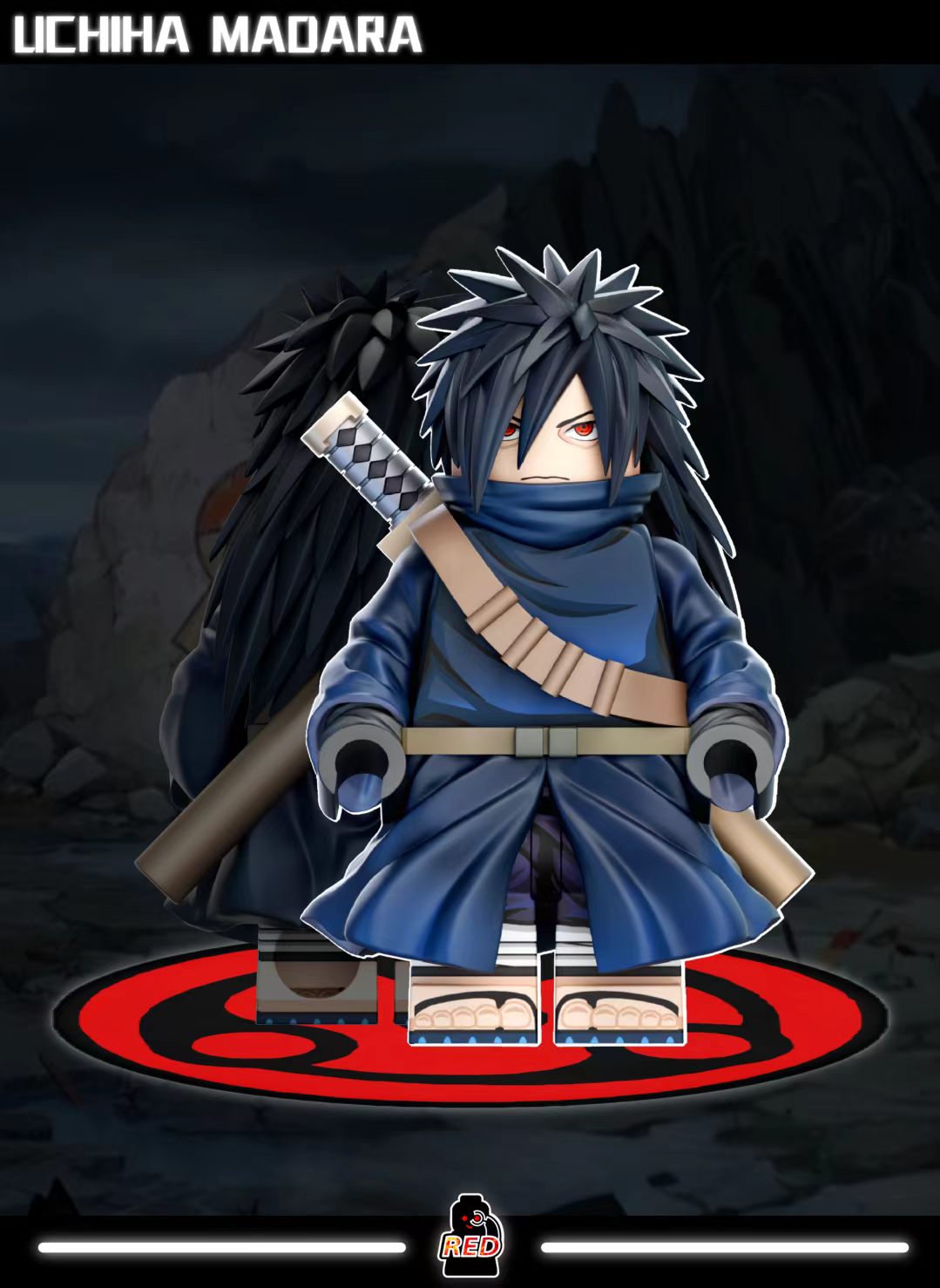 【Preorder】【Red】Uchiha Madara & Uchiha Izuna 宇智波斑 & 宇智波泉奈 우치하 마다라 & 우치하 이즈나【custom minifigures】