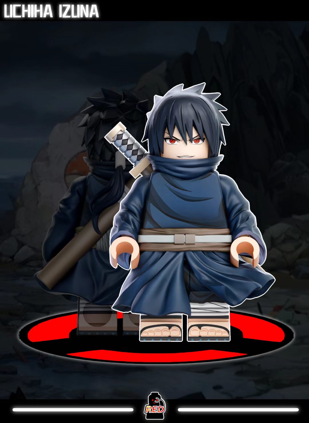 【Preorder】【Red】Uchiha Madara & Uchiha Izuna 宇智波斑 & 宇智波泉奈 우치하 마다라 & 우치하 이즈나【custom minifigures】