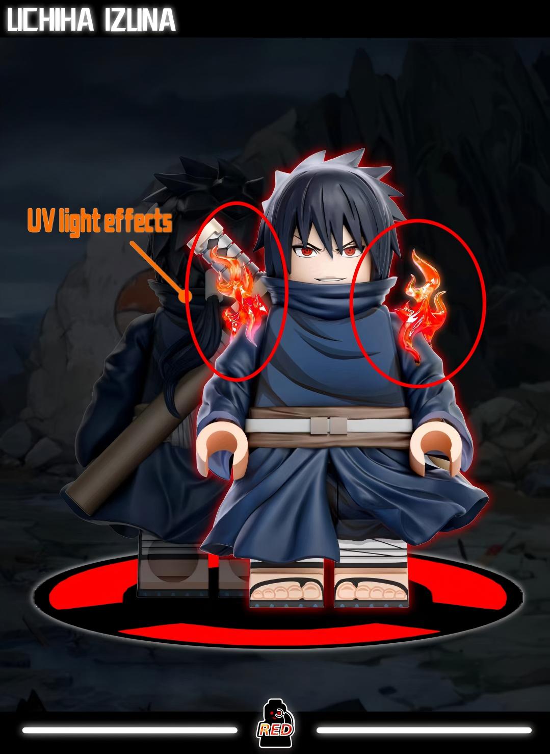 【Preorder】【Red】Uchiha Madara & Uchiha Izuna, Optional Accessory Pack 宇智波斑 & 宇智波泉奈，自選配件包 우치하 마다라 & 우치하 이즈나, 선택식 액세서리 팩【custom minifigures】