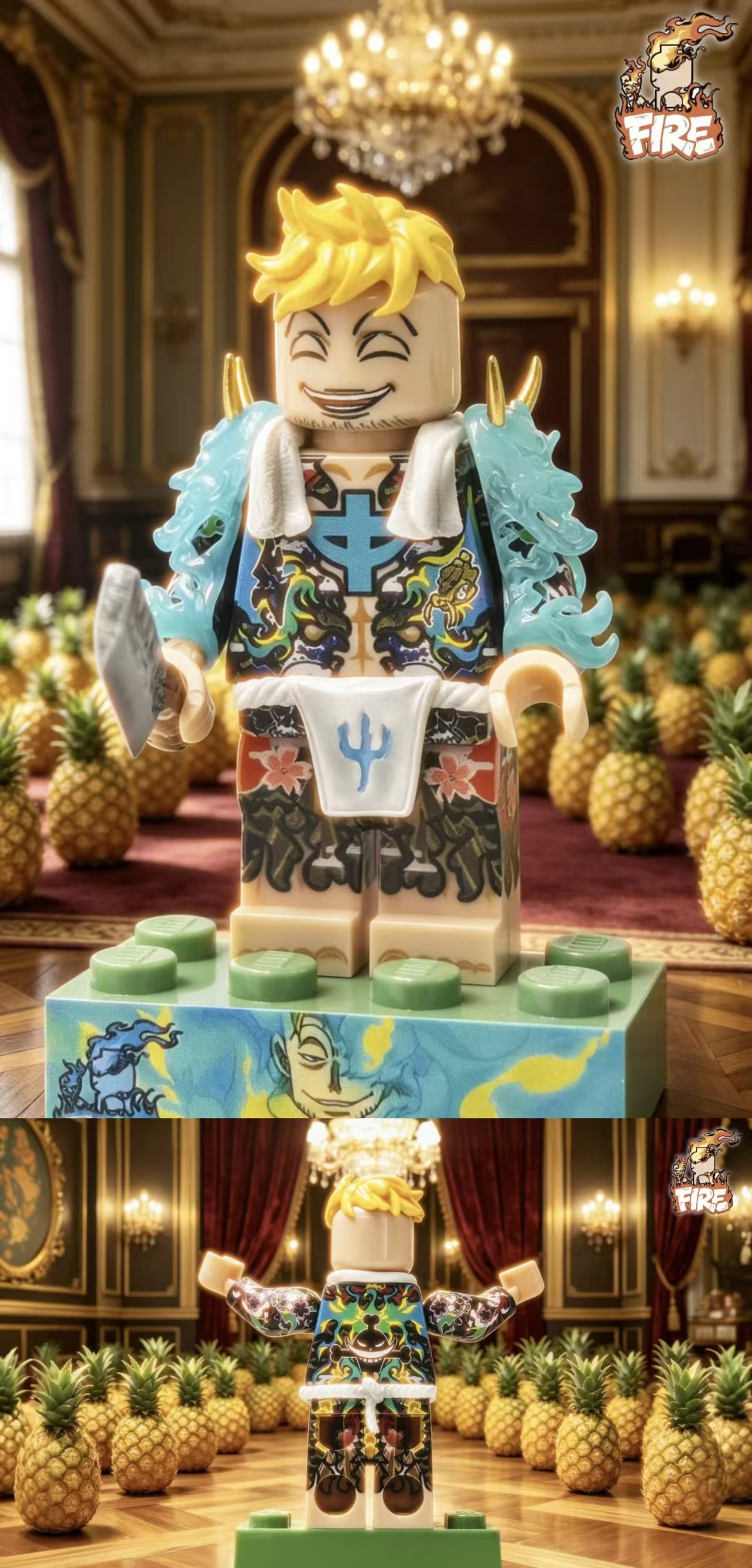 【Fire】【THB-YYDSJ】Tattoo Marco 紋身馬爾科 타투 마르코【custom minifigures】