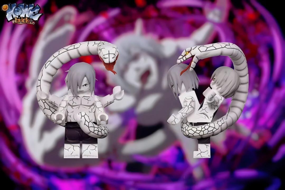 【HOWE】Naruto: Kabuto Yakushi Sage Mode/Hooded Version [Complete Set] 兜 가부토【naruto custom minifigures】