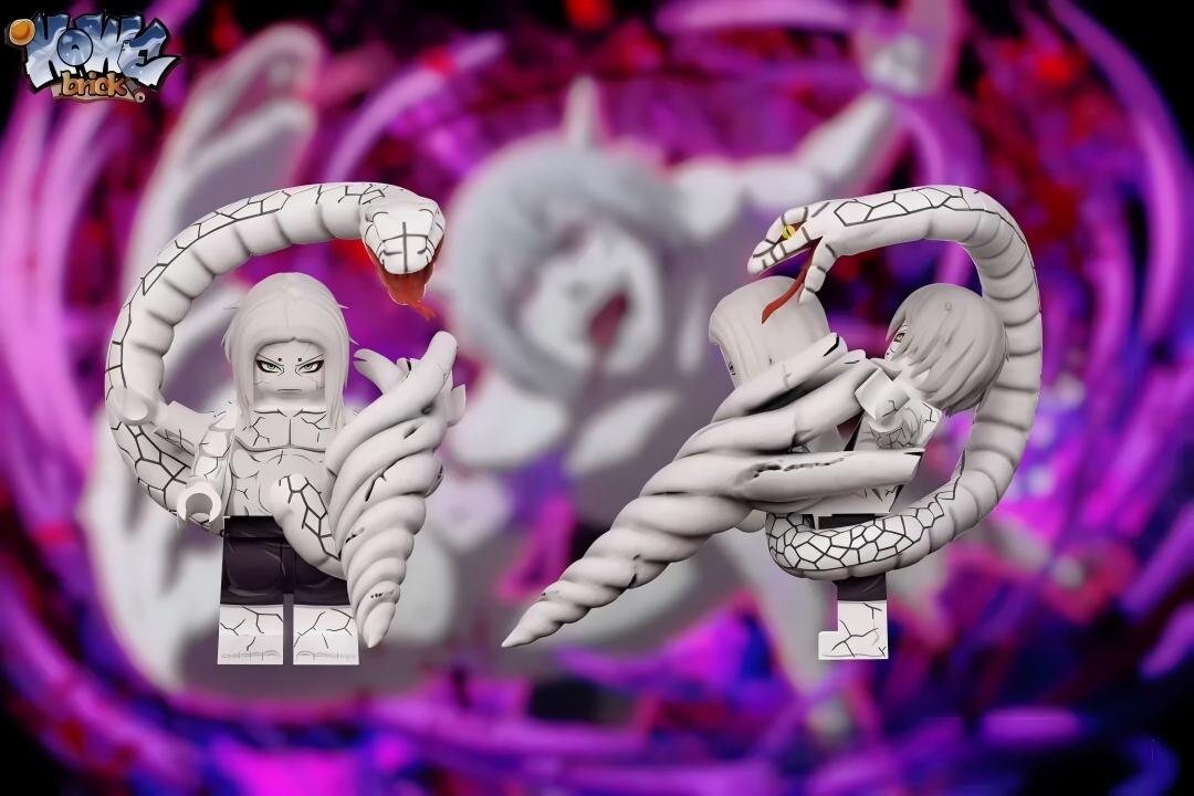 【HOWE】Naruto: Kabuto Yakushi Sage Mode/Hooded Version [Complete Set] 兜 가부토【naruto custom minifigures】