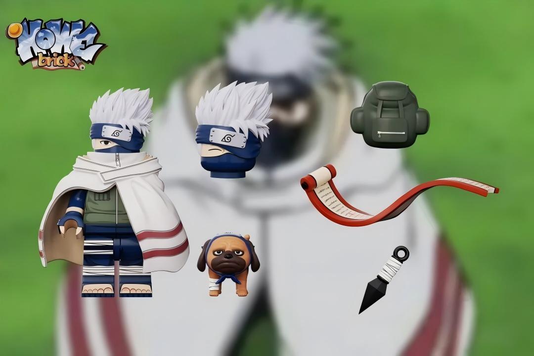 【HOWE】Kakashi: Mission Robe + Battle Form 卡卡西：任務袍 + 戰鬥狀態 카카시: 미션 로브 + 전투 형태【naruto custom minifigures】