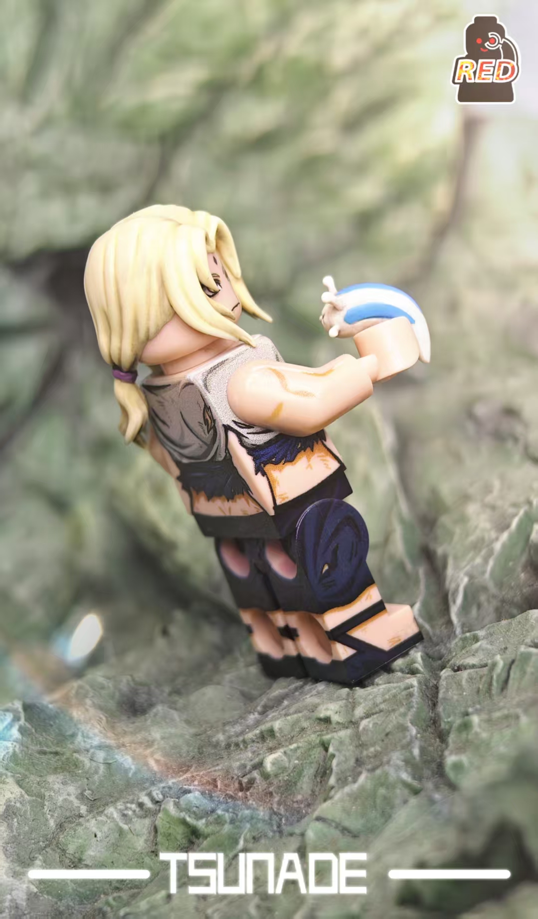 【Red】Tsunade [Fourth Great Ninja War - Damaged Version] 綱手【忍界大戰 - 戰損】 츠나데 [제4차 닌계대전 - 파손 버전]【naruto custom minifigures】