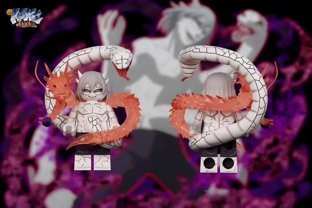 【HOWE】Naruto: Kabuto Yakushi Sage Mode/Hooded Version [Complete Set] 兜 가부토【naruto custom minifigures】