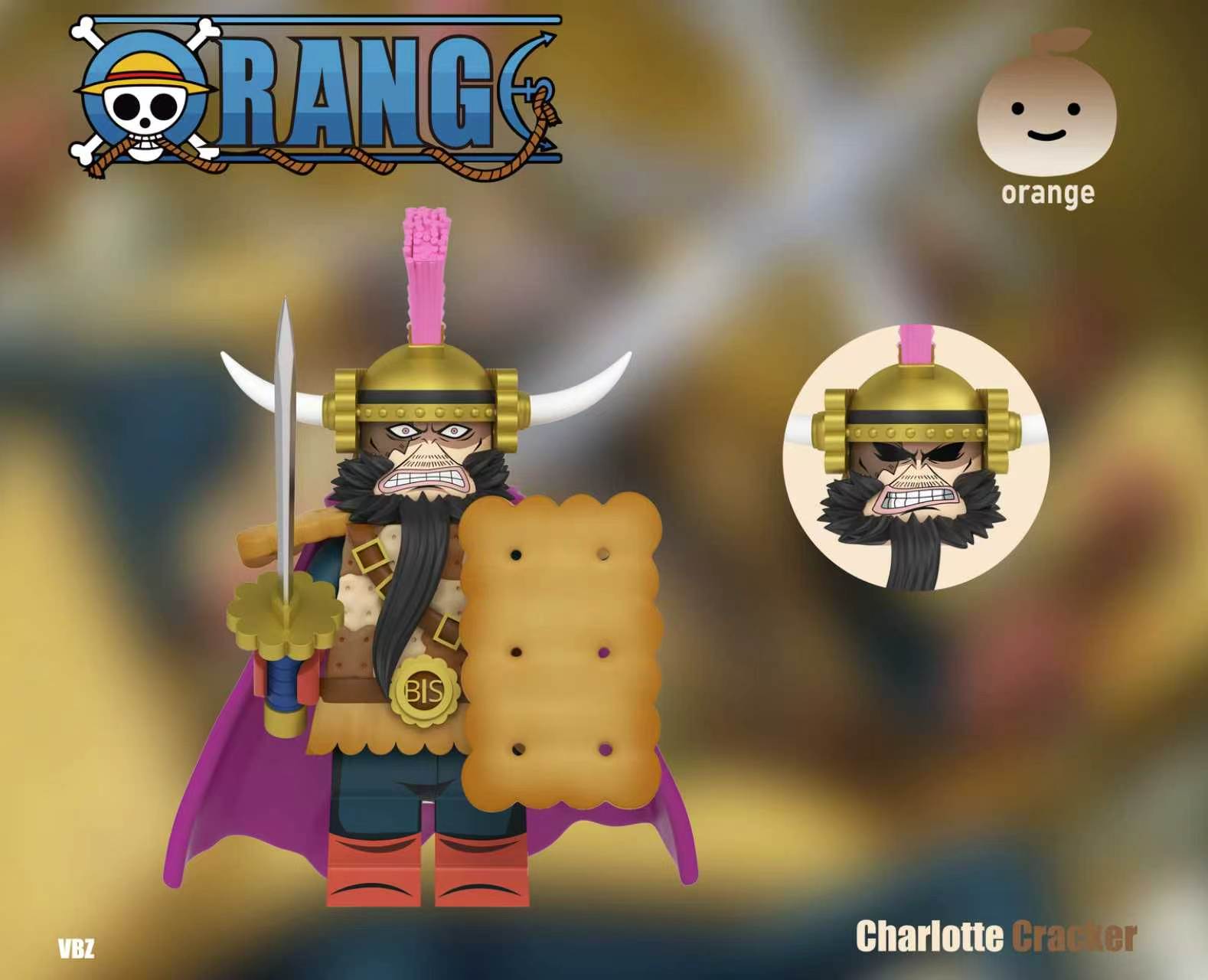 【Preorder】【Orange】Charlotte Cracker - Biscuit Warriors Troop 夏洛特・克力架 - 餅乾兵團 샬럿 크래커 - 비스킷 전사 부대 【custom minifigures】