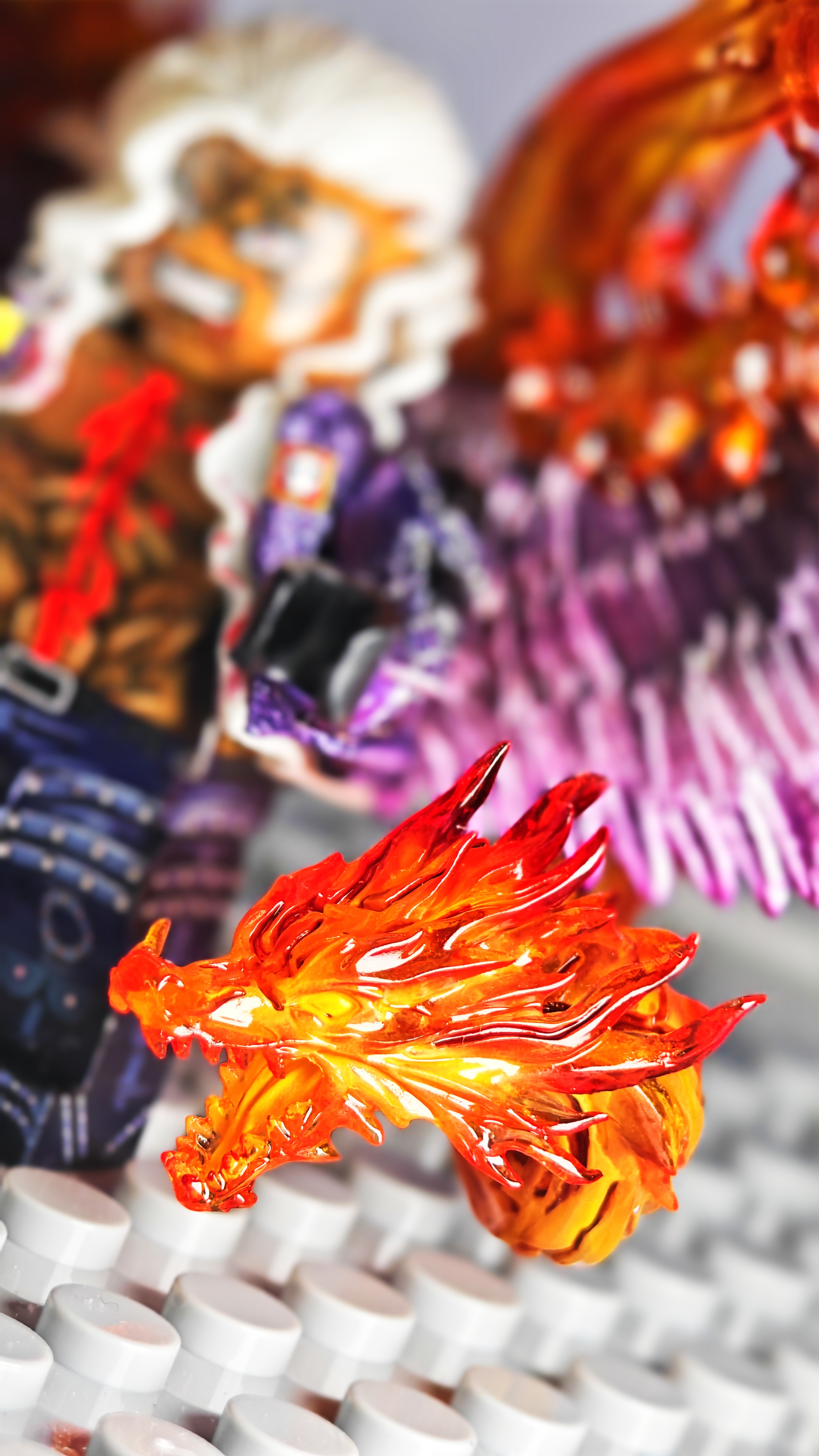 【Fire Brich】King the Wildfire (Omori Karyudon) 三災之首【炎災】燼 禦守火龍皇 삼재의 수장【화재】킹 오오모리 류우돈 【custom minifigures】