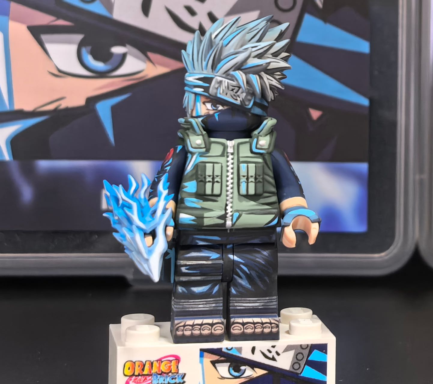 【Orange】Special Coating Fourth Great Ninja War Kakashi 特塗忍戰卡卡西 특수 코팅 제4차 닌자 대전 카카시 【NARUTO custom minifigures】