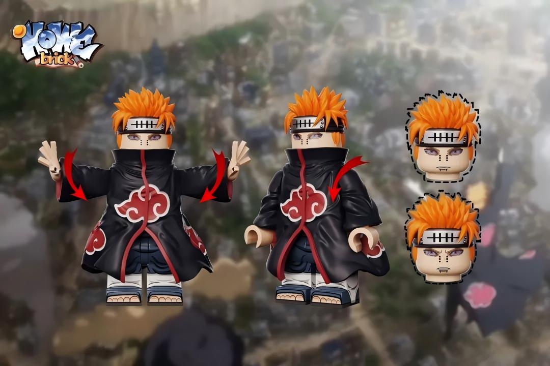 【HOWE】 Six Paths Deva Path - Pain V1 Complete Set 六道天道 --- 佩恩 육도천도---페인【naruto custom minifigures】