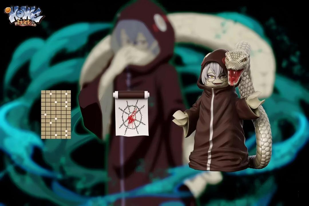【HOWE】Naruto: Kabuto Yakushi Sage Mode/Hooded Version [Complete Set] 兜 가부토【naruto custom minifigures】
