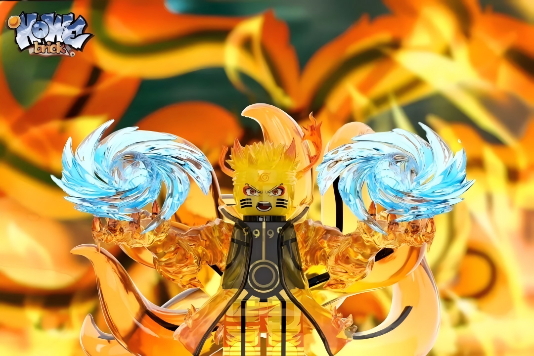 【HOWE】 Kurama / Nine-Tails Naruto (Transparent Version) 鳴人 나루토【naruto custom minifigures】