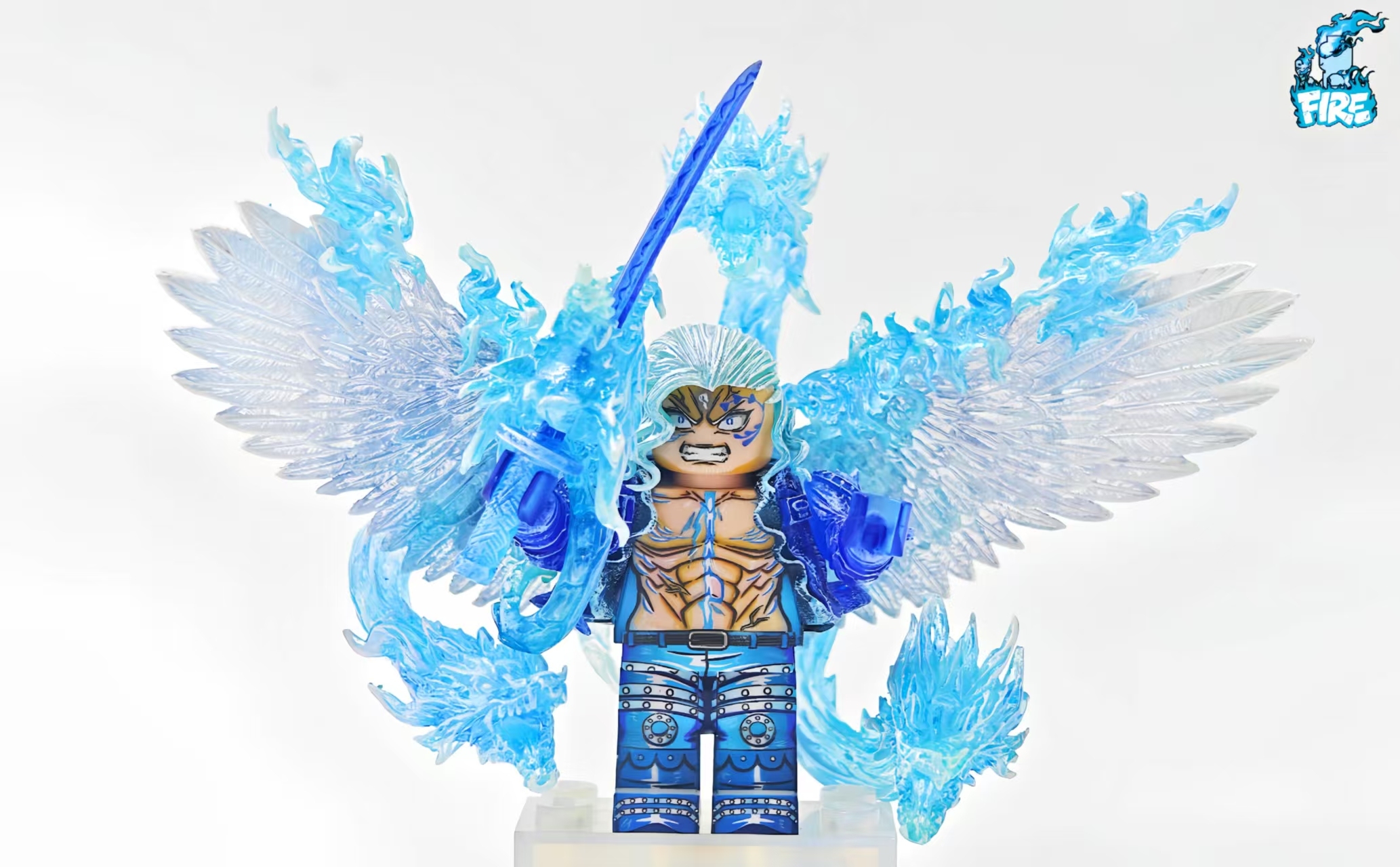 Fire Brick King the Conflagration Variant Custom Minifigure | One Piece ...