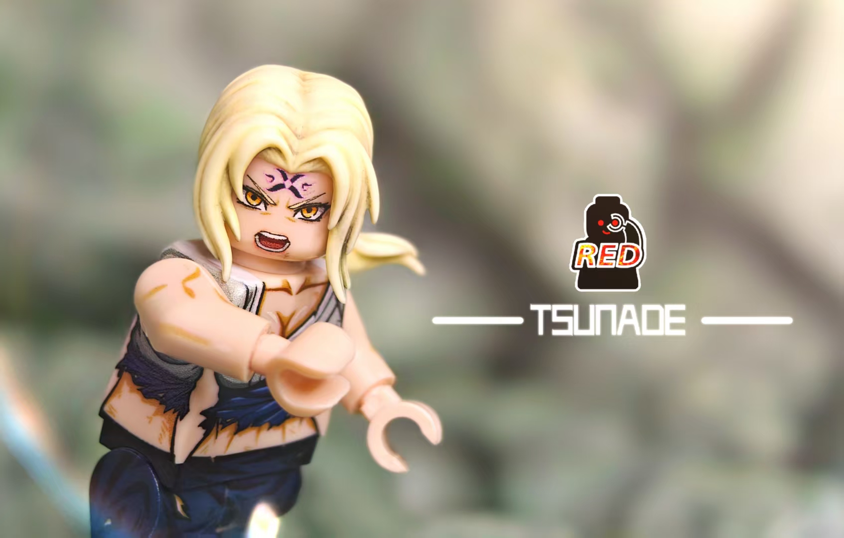 【Red】Tsunade [Fourth Great Ninja War - Damaged Version] 綱手【忍界大戰 - 戰損】 츠나데 [제4차 닌계대전 - 파손 버전]【naruto custom minifigures】