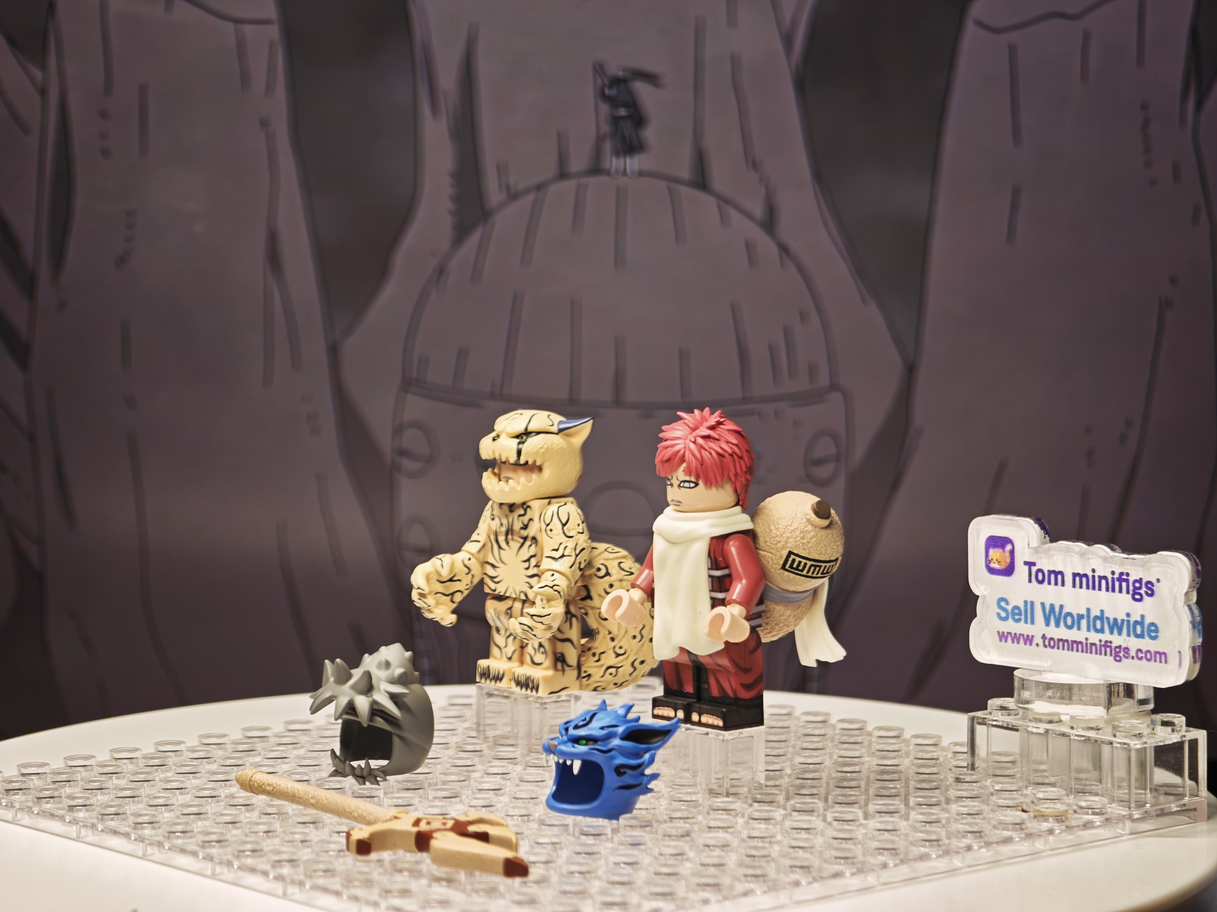 【FEELINGS】One-Tail + Jinchuriki (Gaara) 一尾 + 人柱力（我愛羅） 일미수 + 인주리키 (가라)【Naruto Custom Minifigures】
