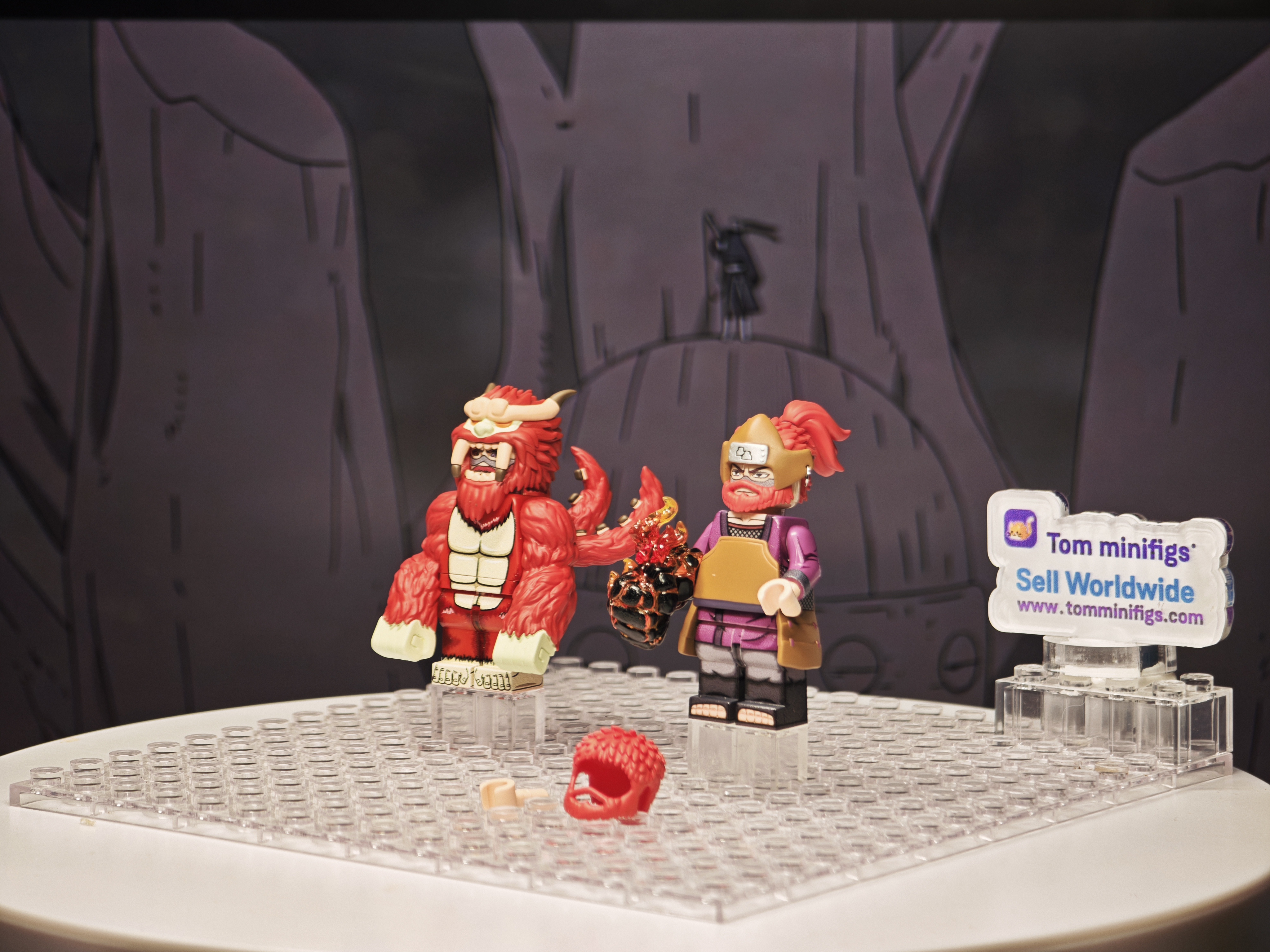 【FEELINGS】Four-Tails + Jinchuriki 四尾 + 人柱力 사미수 + 인주리키【Naruto Custom Minifigures】