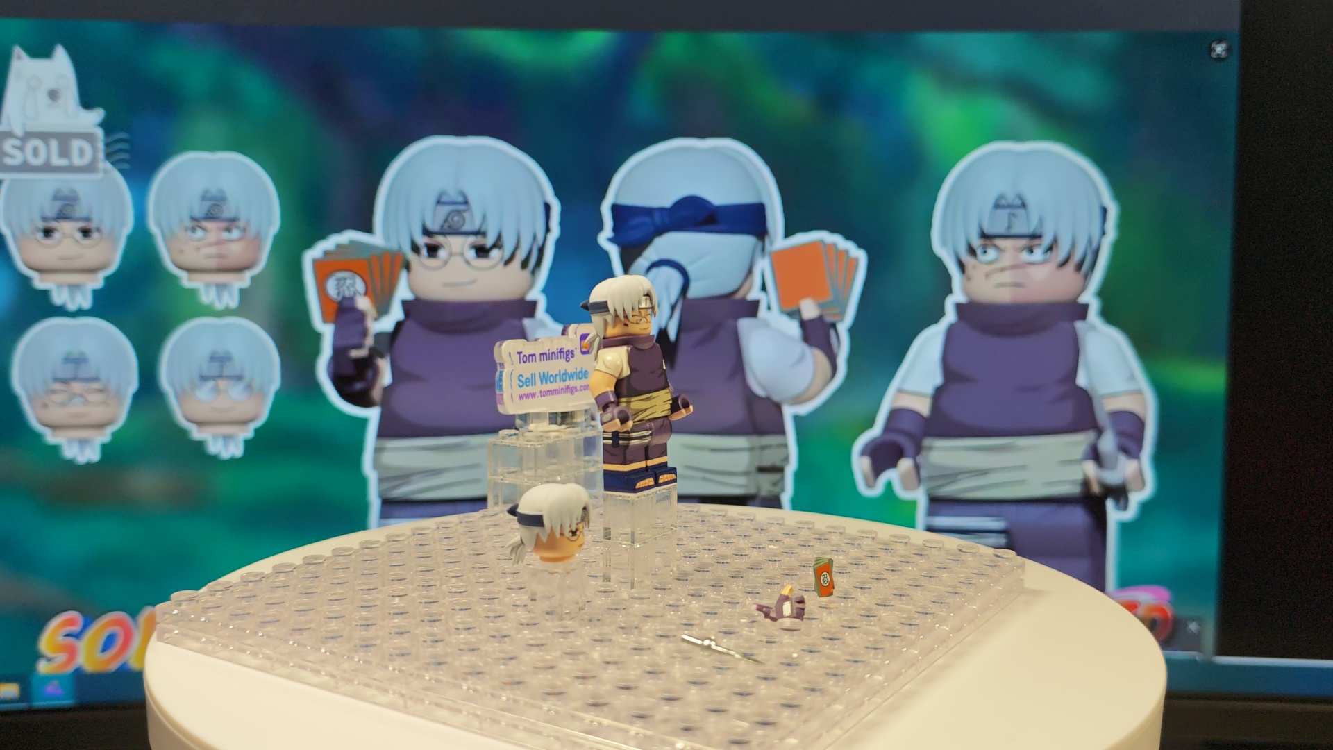 【naruto custom minifigures】【Preorder】【Sold】Kabuto Yakushi - Chūnin Exam 兜 가부토