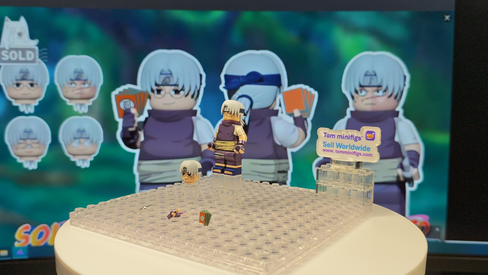 【naruto custom minifigures】【Preorder】【Sold】Kabuto Yakushi - Chūnin Exam 兜 가부토