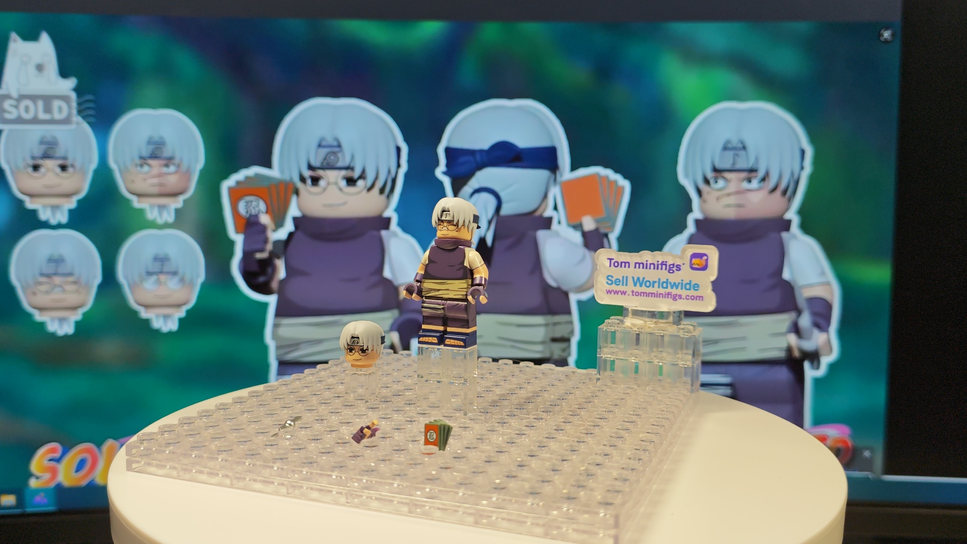 【naruto custom minifigures】【Preorder】【Sold】Kabuto Yakushi - Chūnin Exam 兜 가부토