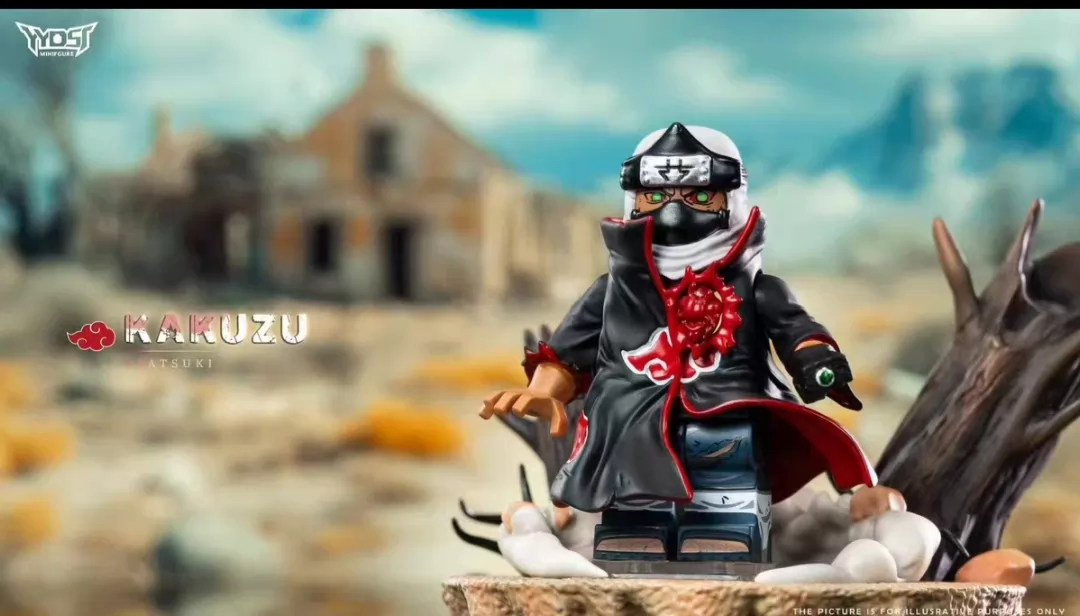 【THB-YYDSJ】Akatsuki Robe Kakuzu [Damaged Version] 曉袍角都【戰損】 아카츠키 로브 카쿠즈 [데미지 버전]【custom minifigures】