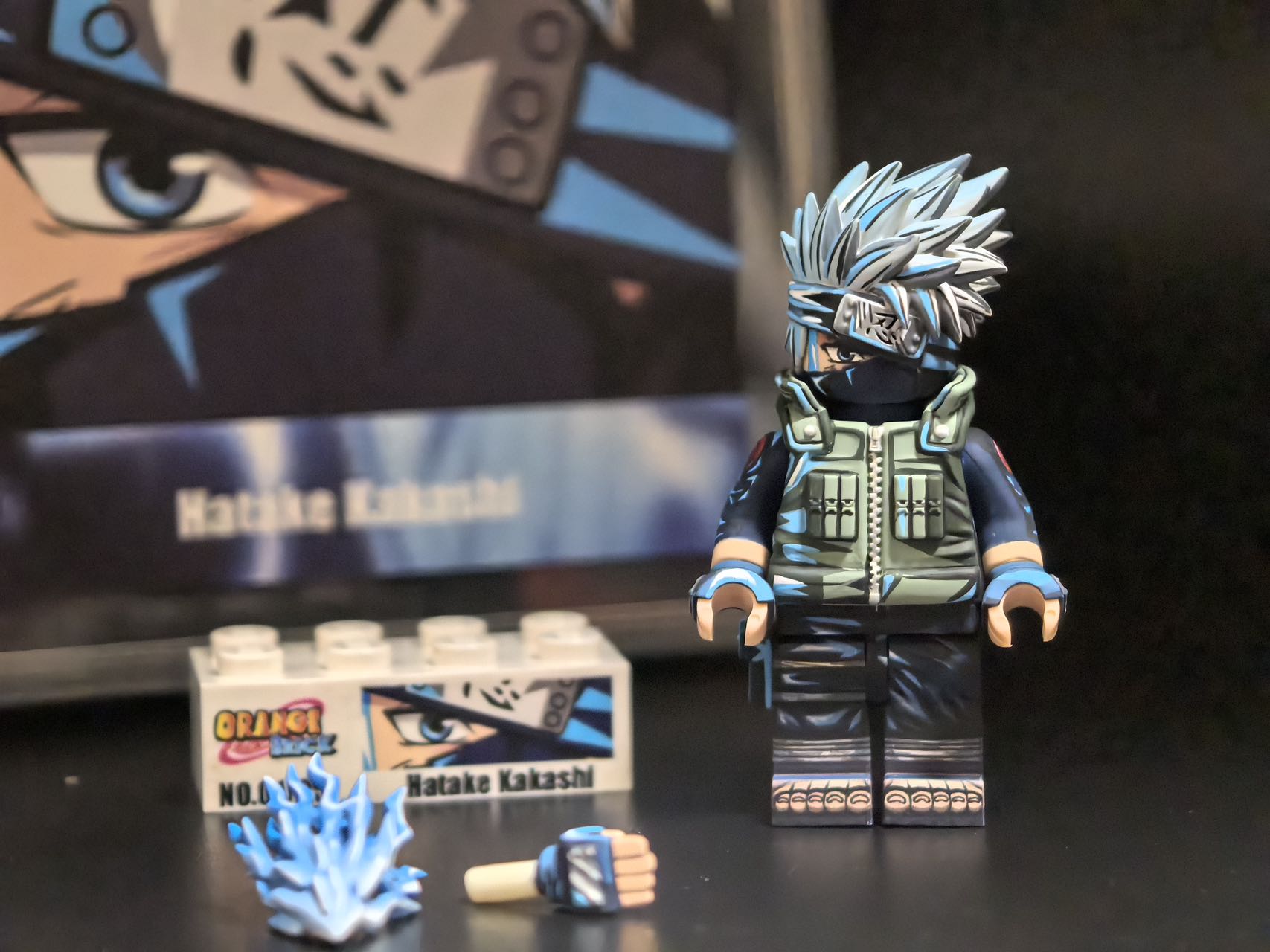 【Orange】Special Coating Fourth Great Ninja War Kakashi 特塗忍戰卡卡西 특수 코팅 제4차 닌자 대전 카카시 【NARUTO custom minifigures】