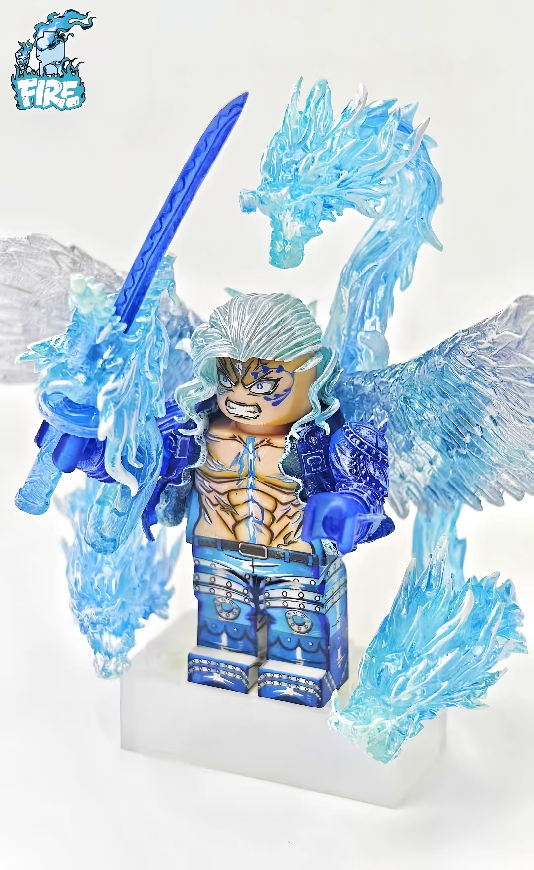 Fire Brick King the Conflagration Variant Custom Minifigure | One Piece ...