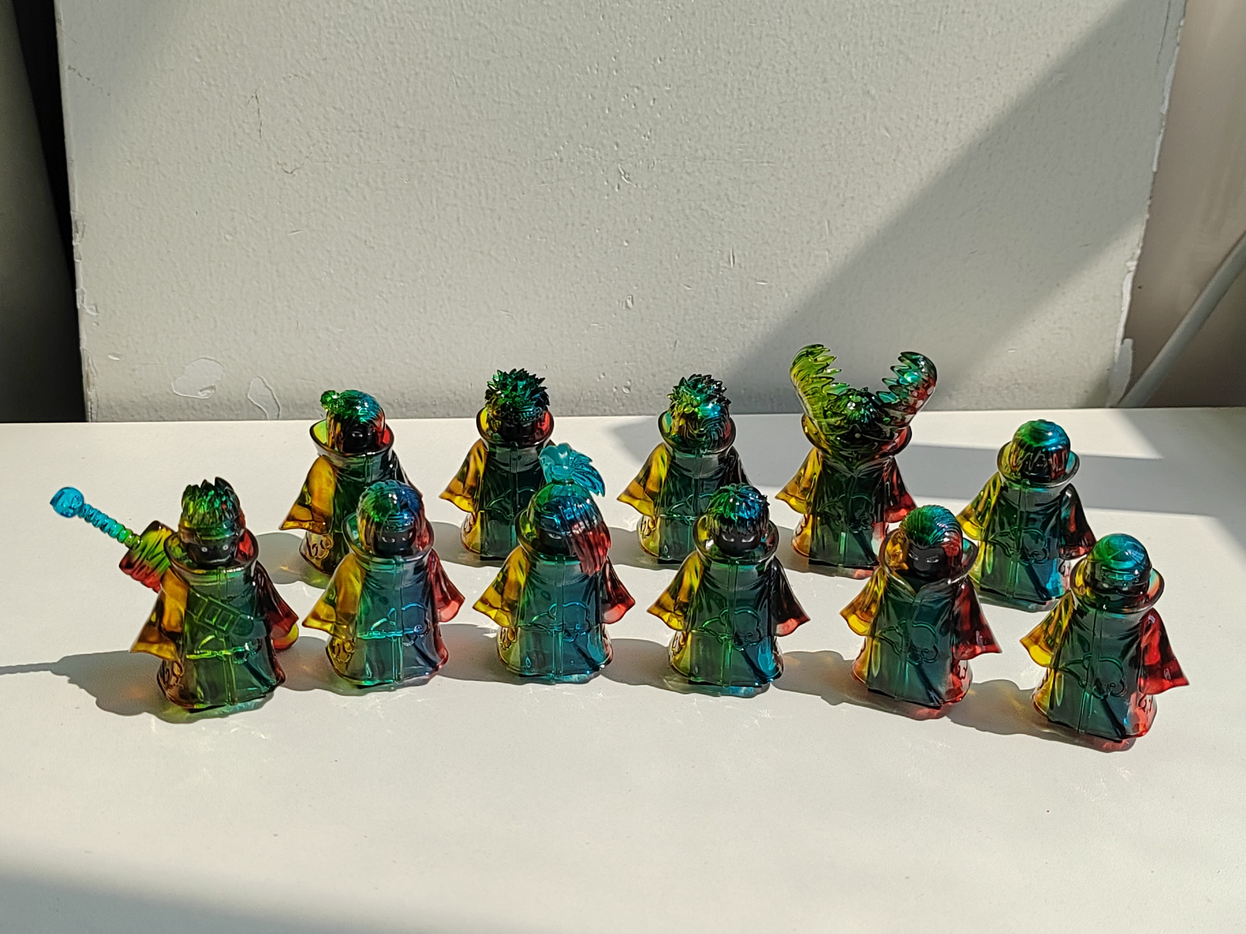 【人仔工厂】Akatsuki (11 Members)【Colorful Transparent Version】 曉組織（11 人）【彩色透明版】 아카츠키 (11명)【다채로운 투명 버전】 【custom minifigures】