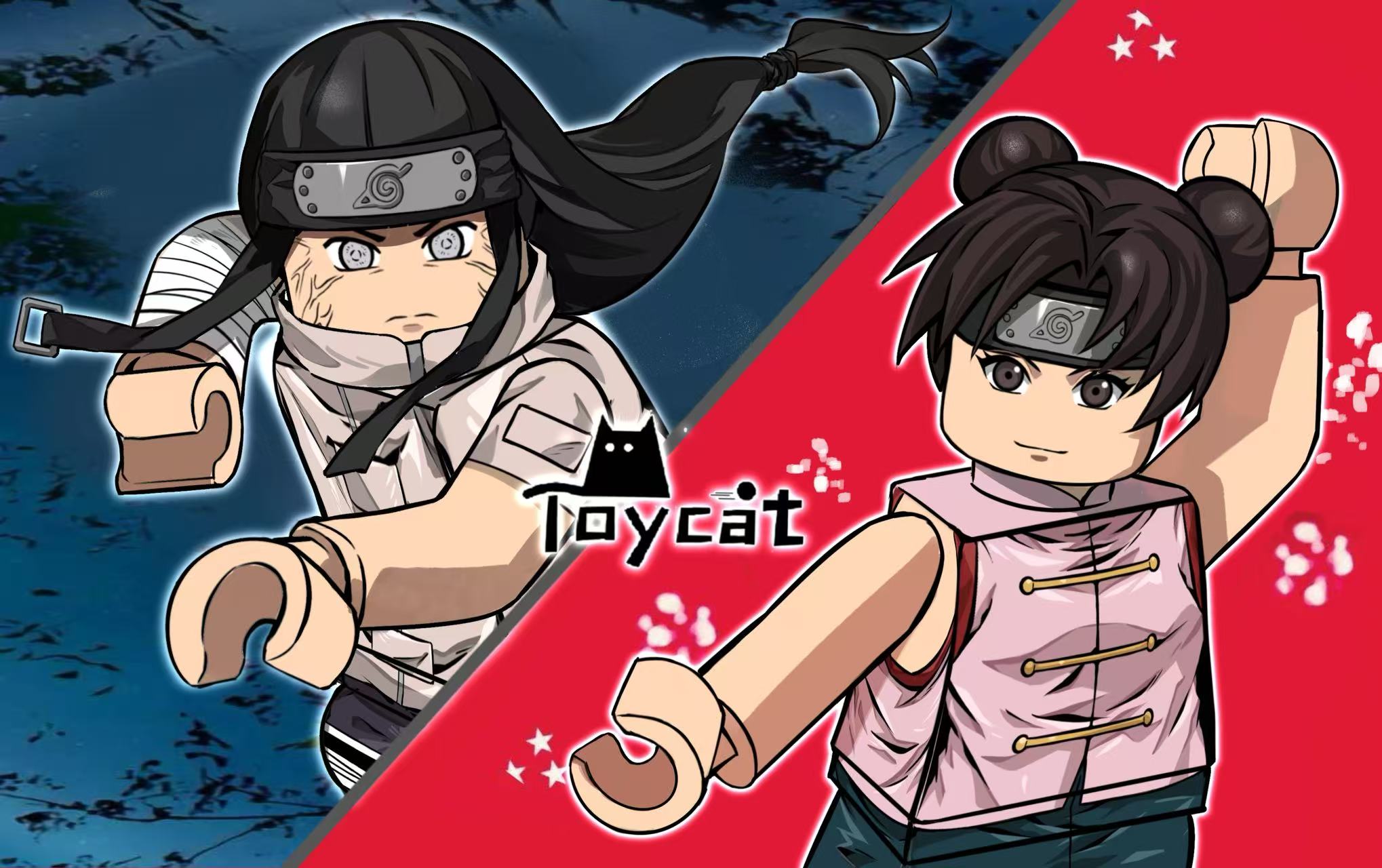 【Preorder】【TOYCAT】Young Neji Hyuga & Tenten Set 少年日向寧次 & 天天套組 어린 휴가 네지 & 텐텐 세트 【custom minifigures】