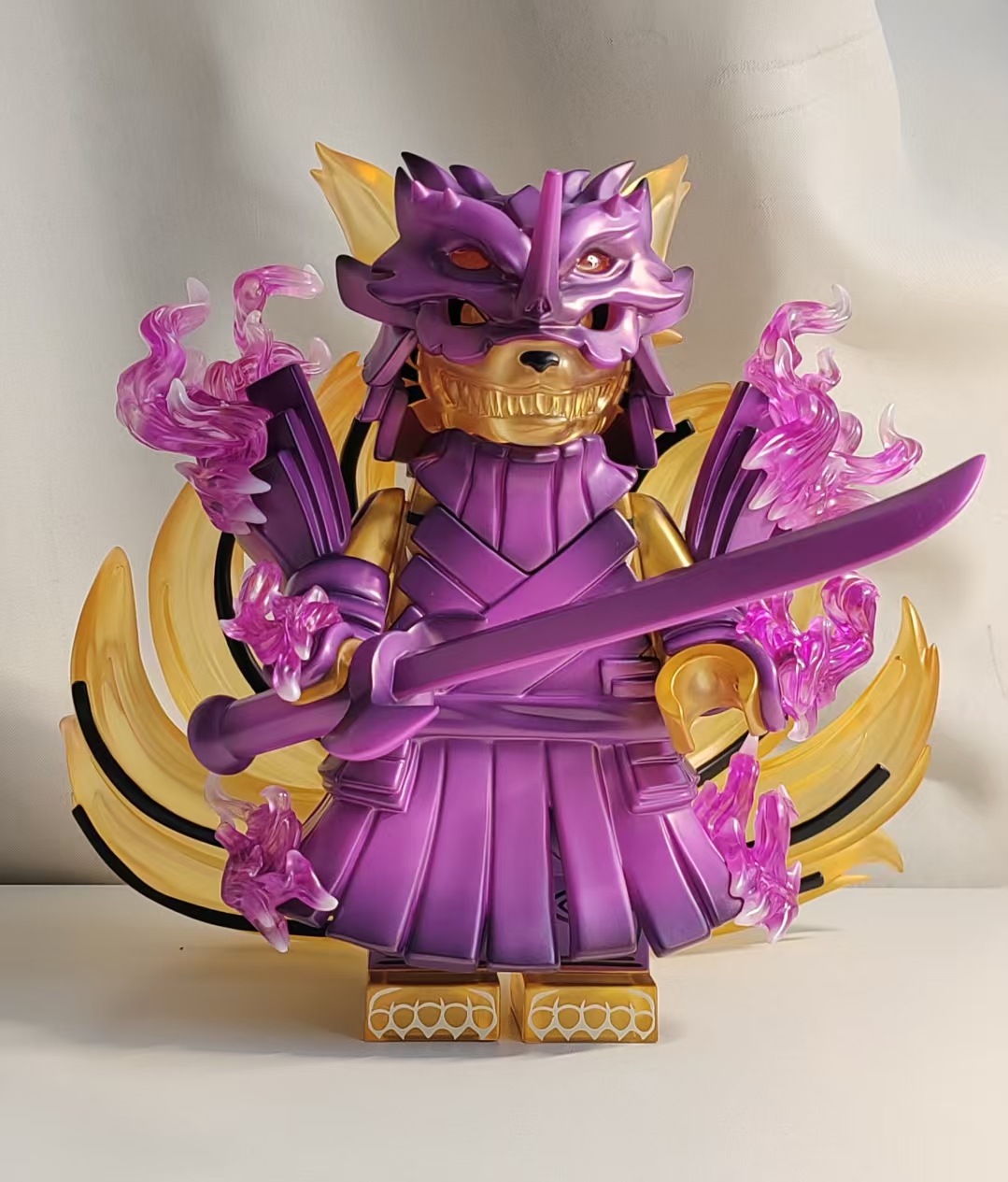 【Orange】 big Kurama armed with Susanoo + package威裝九尾【大人仔】+ 補充包 장갑 쿠라마【빅 미니피규어】+ 액세서리 팩【custom minifigures】
