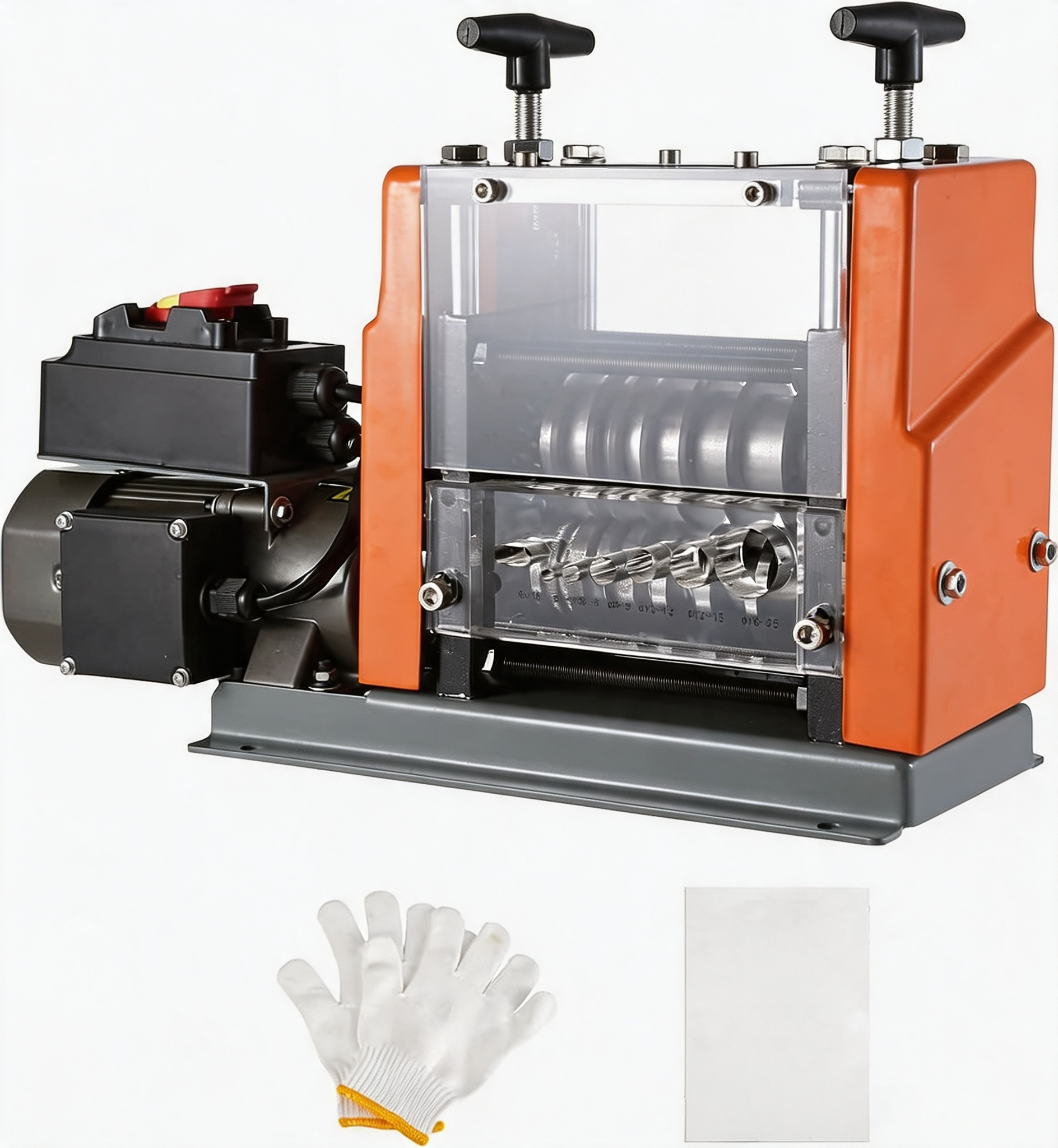 VEVOR Electric Wire Stripping Machine 0.06"-0.98" Automatic Wire Stripper | 60W Copper Cable Stripper with 7 Channels, Transparent Cover, Adjustable Knob, for Wire Stripping Scrap Copper Recycling