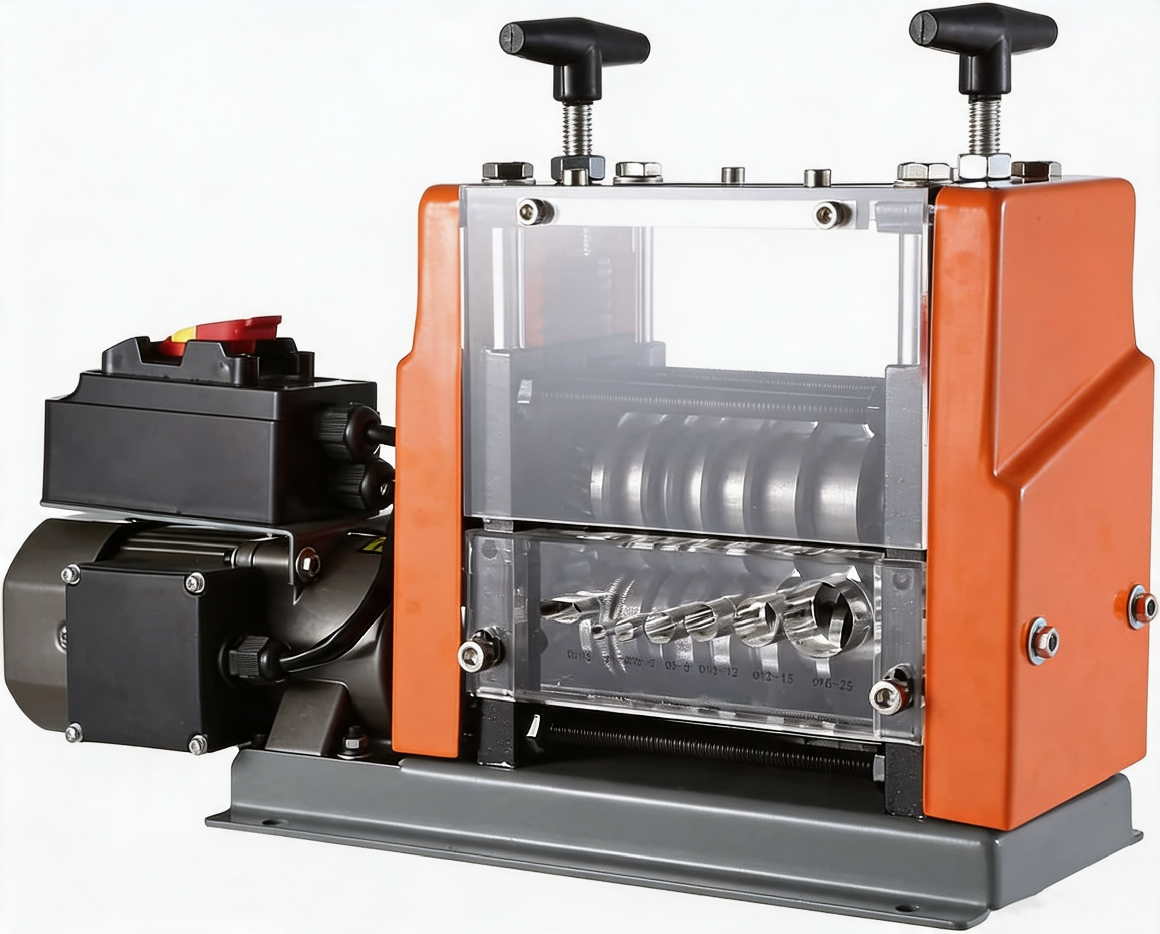 VEVOR Electric Wire Stripping Machine 0.06"-0.98" Automatic Wire Stripper | 60W Copper Cable Stripper with 7 Channels, Transparent Cover, Adjustable Knob, for Wire Stripping Scrap Copper Recycling