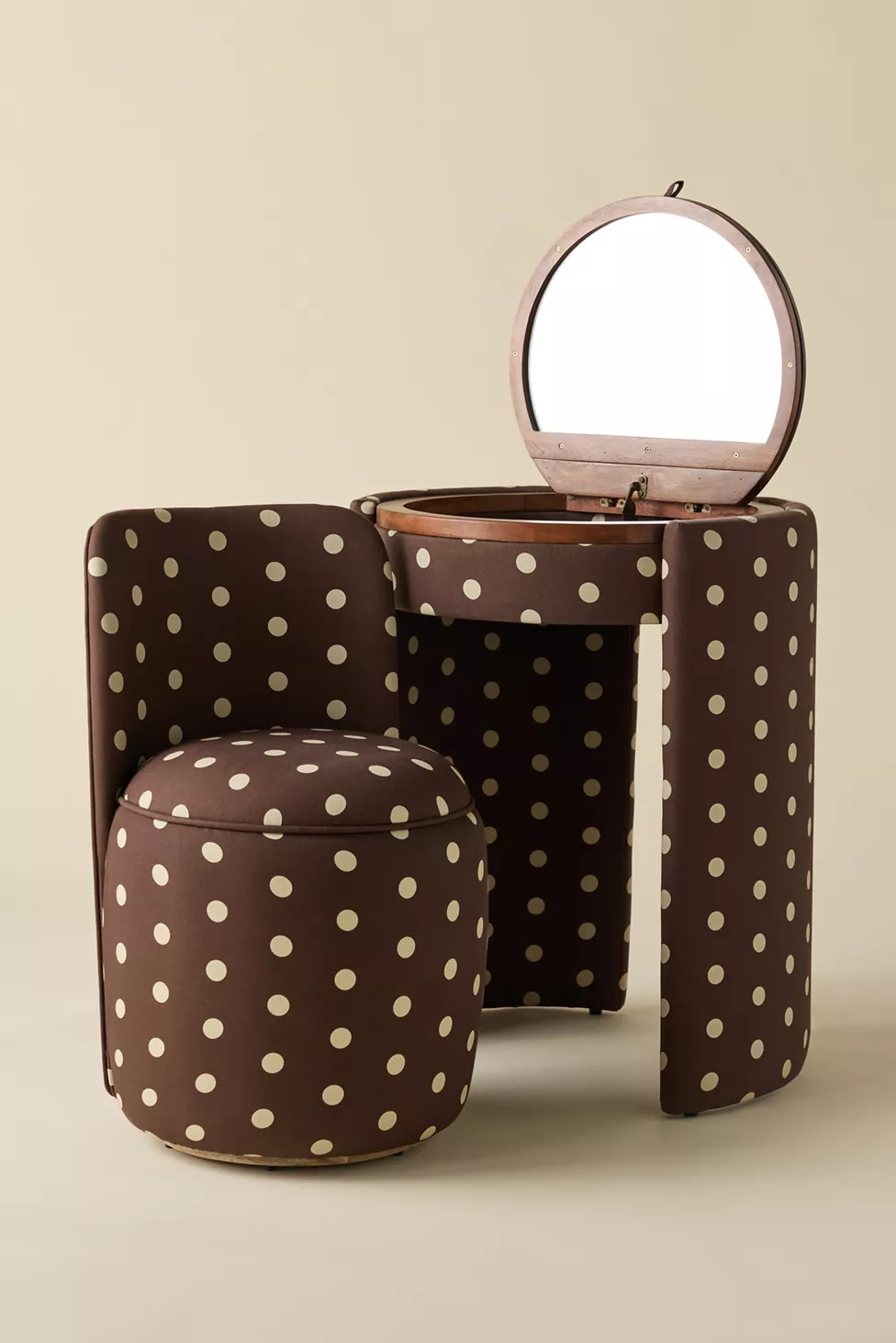 Whzyxd Upholstered Vanity & Stool Set