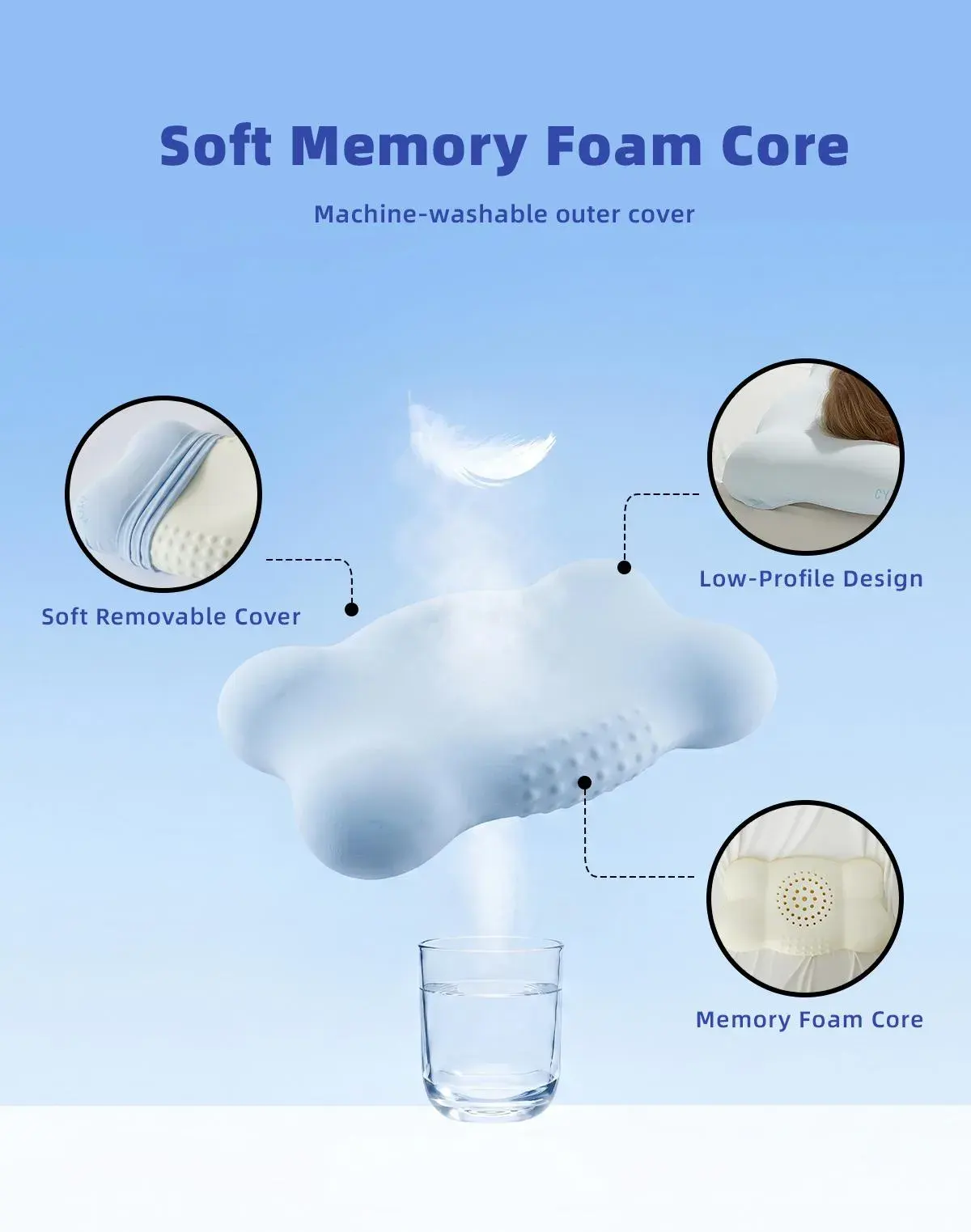 Cool-to-the-touch and cotton-like feel covers