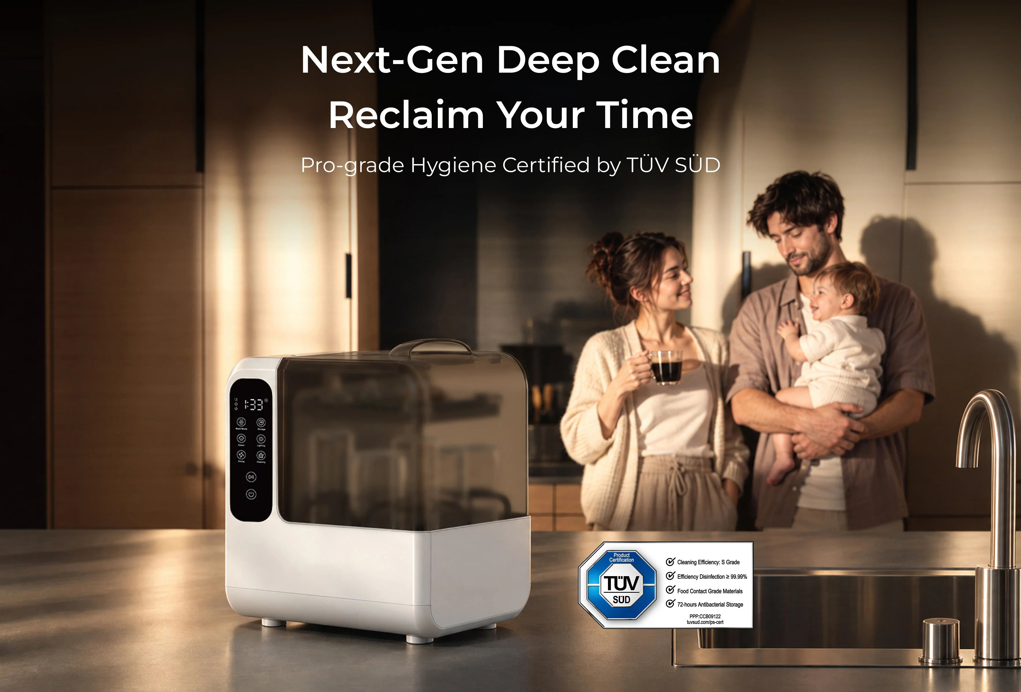 New Momcozy DeepClean Baby Bottle Washer and Sterilizer (D8)
