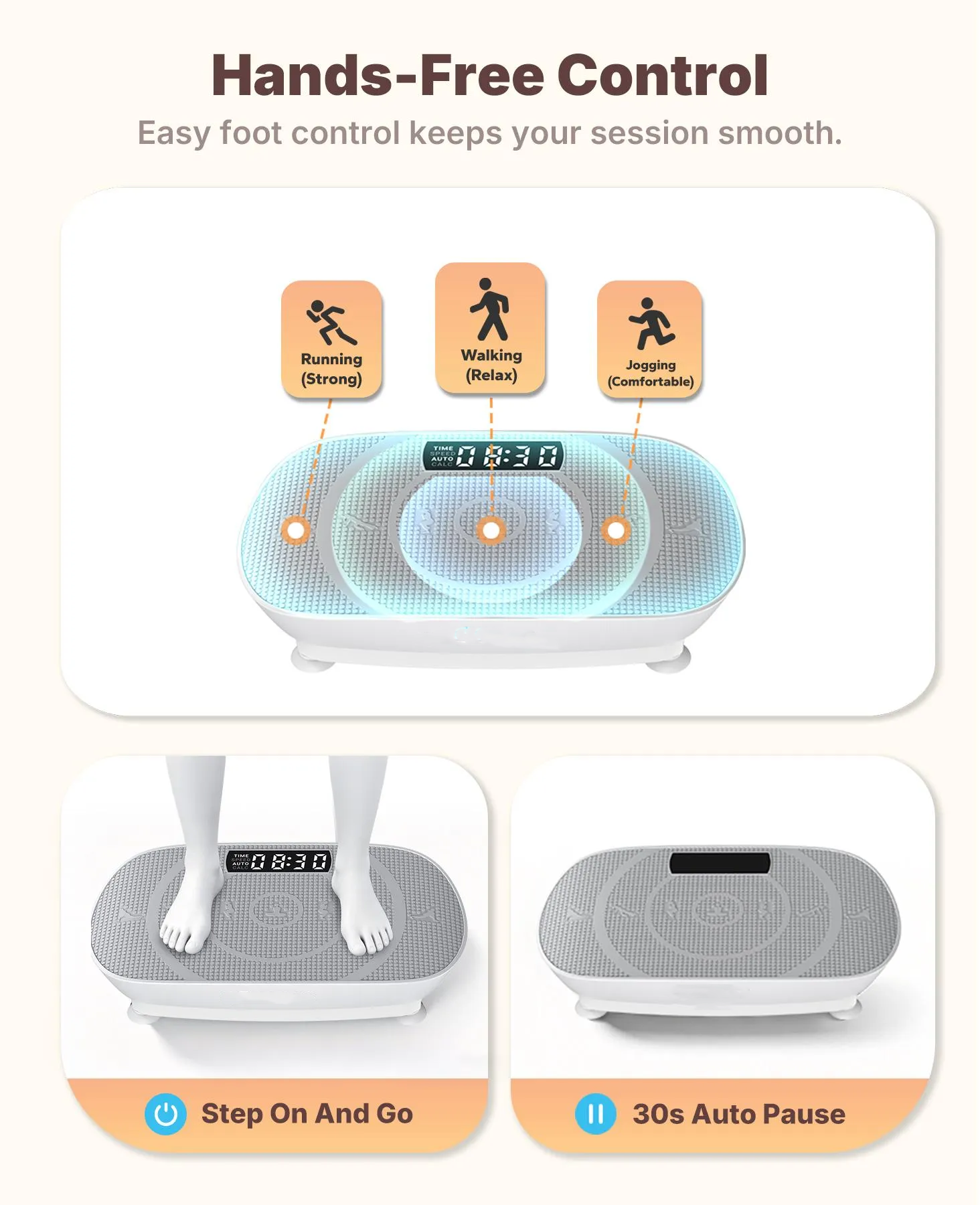 Merach Vibration Plate Exercise Machine, Compact Design with Lymphatic Drainage, High Frequency for Low Impact Full Body Workout, 400Lbs Capacity for Home Gym Workout Equipment Summervibes
