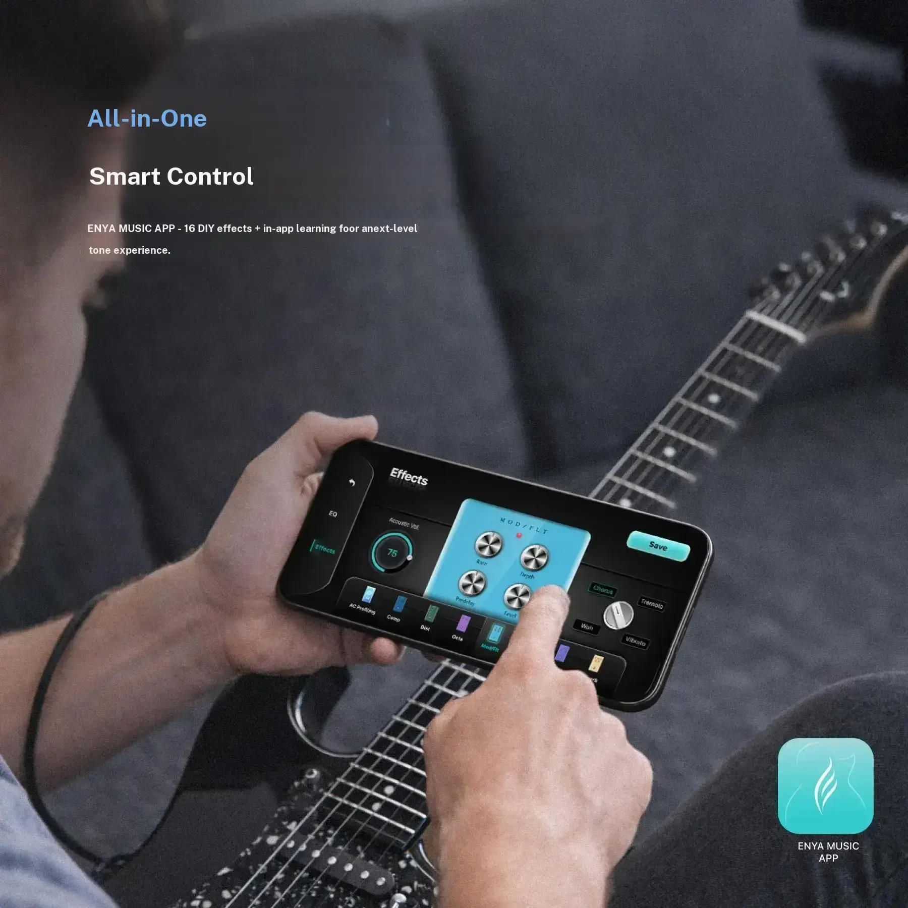 Zero-Gear Rocker Xmari Electric Guitar with DSP Effects