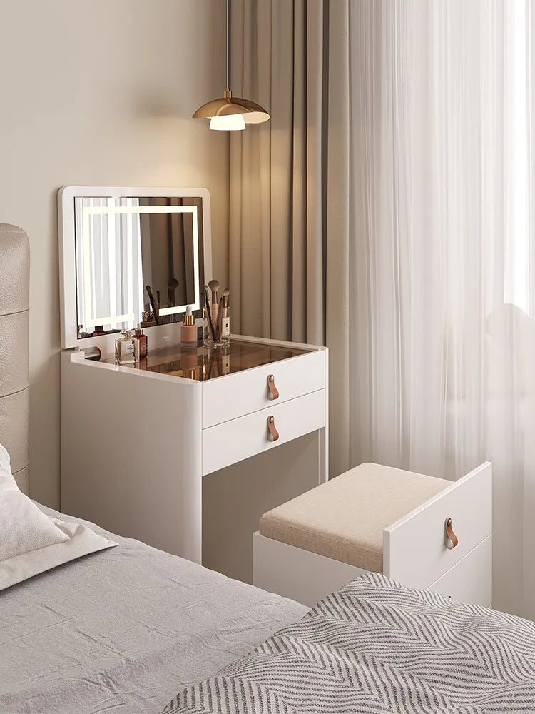 Modern Vanity Desk Set with Mirror