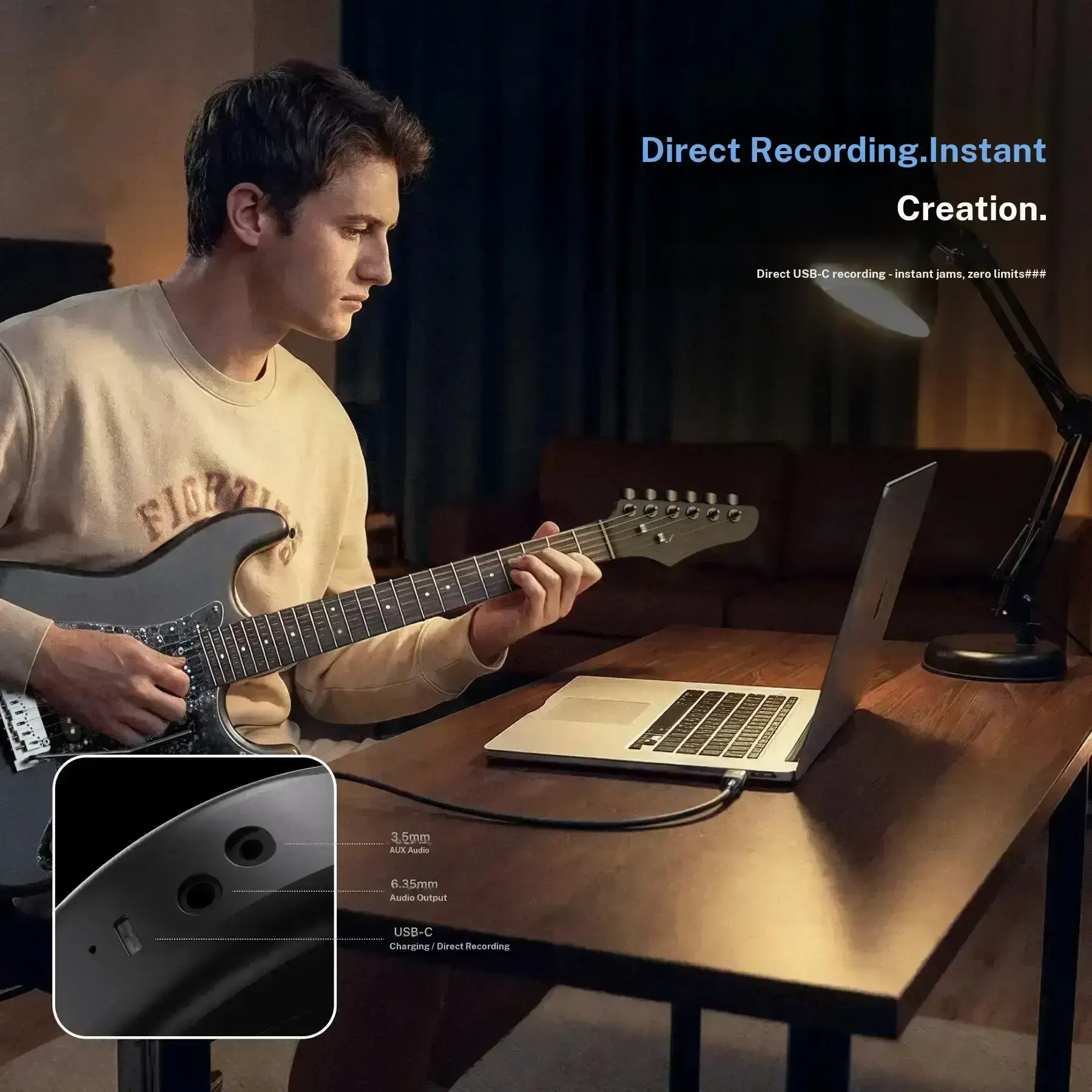 Zero-Gear Rocker Xmari Electric Guitar with DSP Effects
