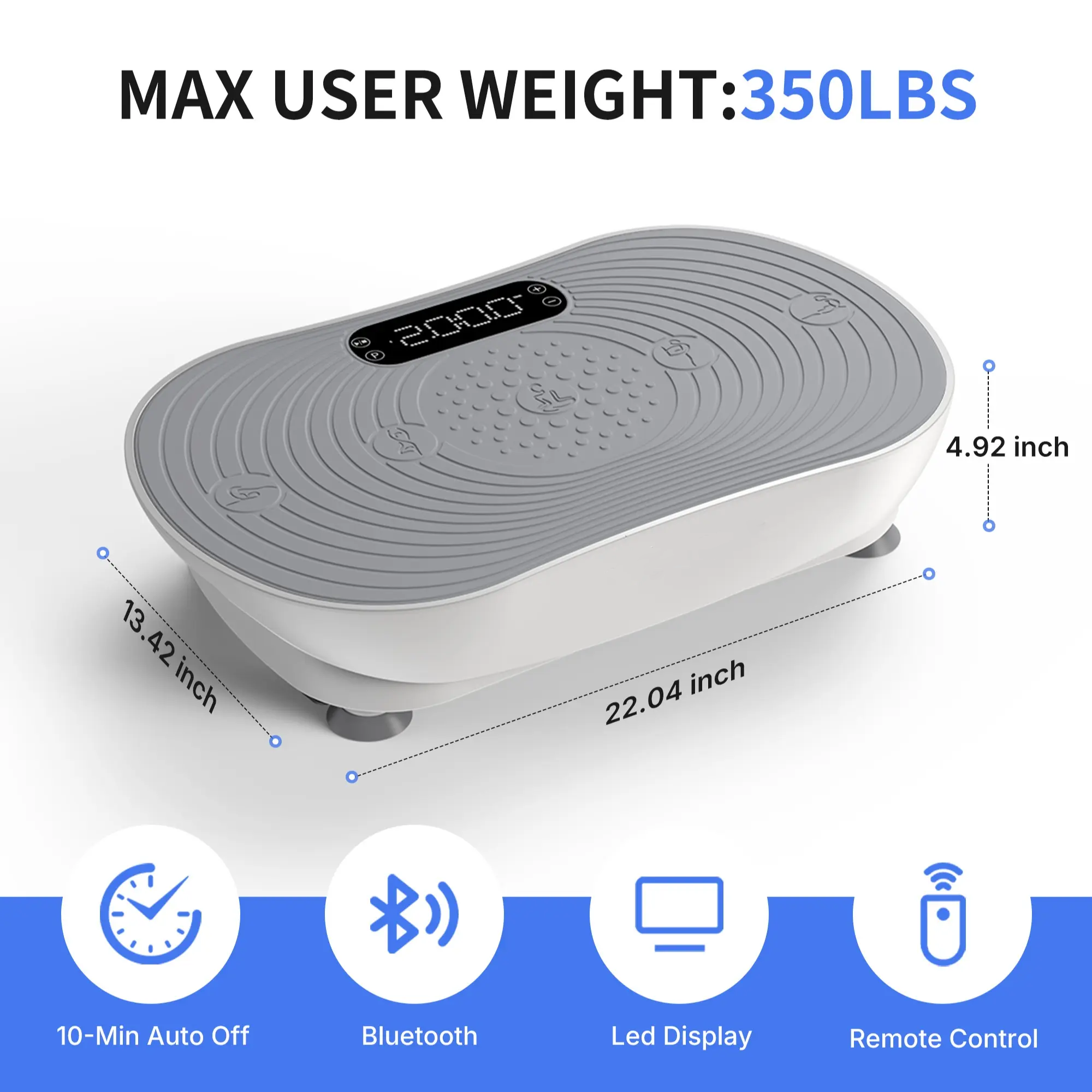 Vibration Plate Exercise Machine for Home Gym