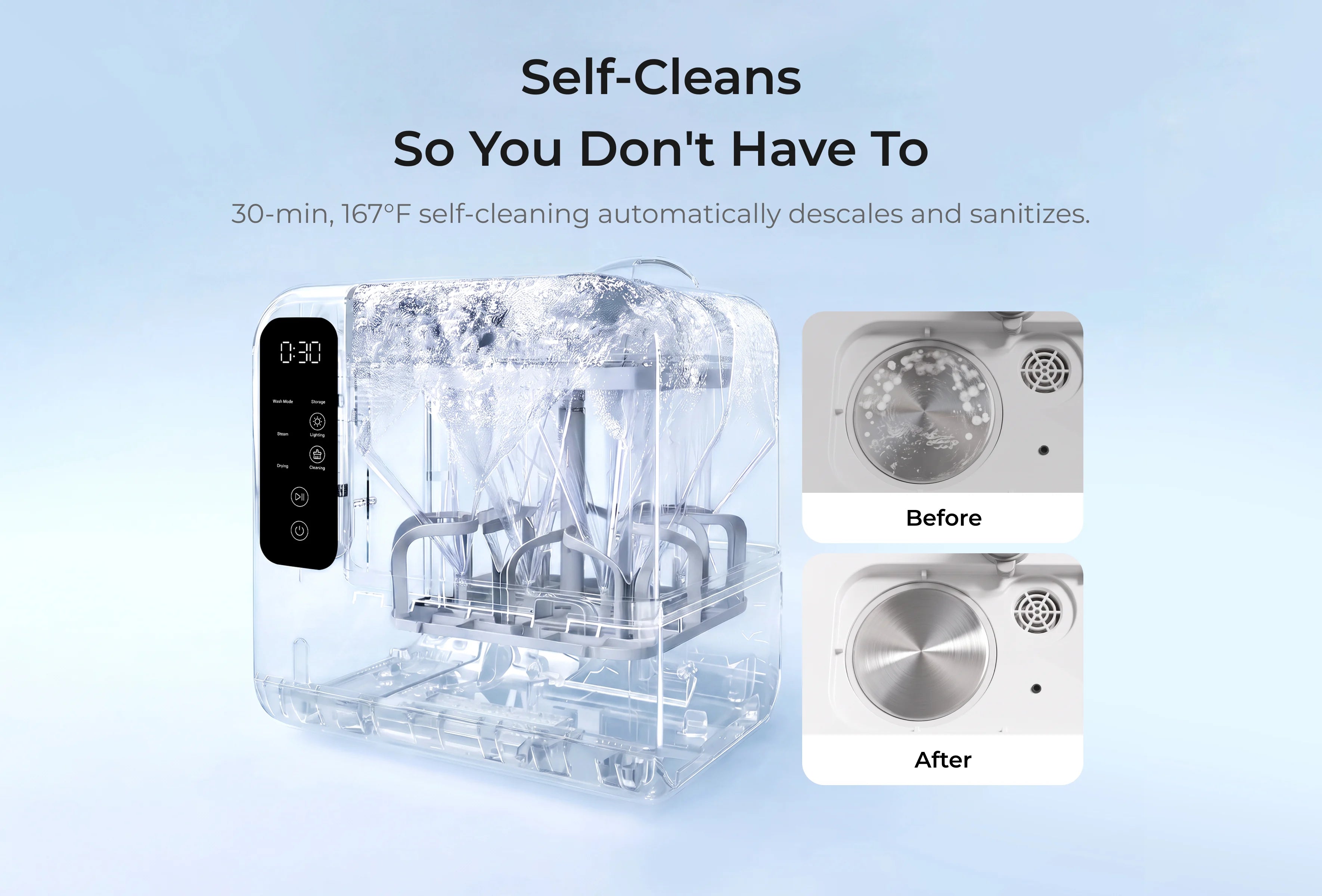 New Momcozy DeepClean Baby Bottle Washer and Sterilizer (D8)
