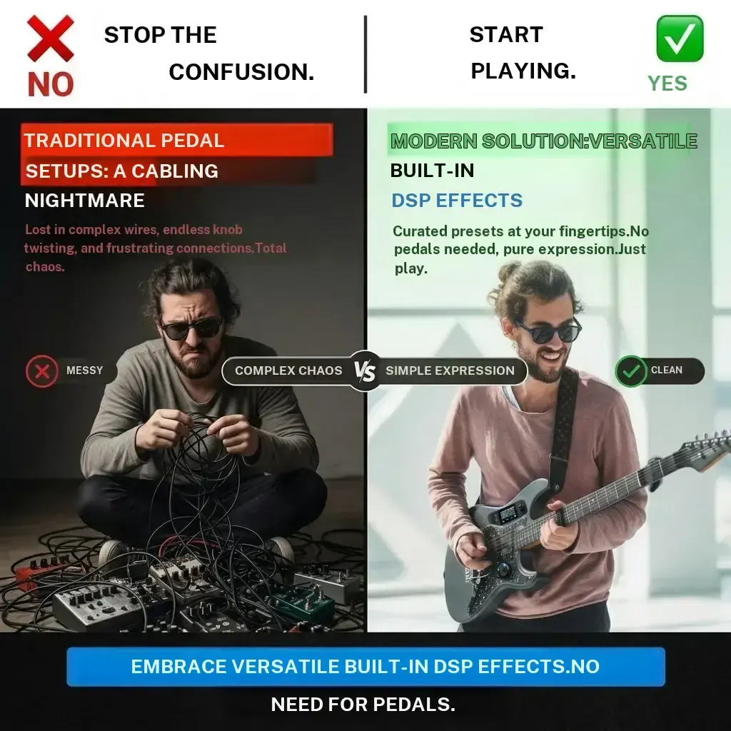 Zero-Gear Rocker Xmari Electric Guitar with DSP Effects