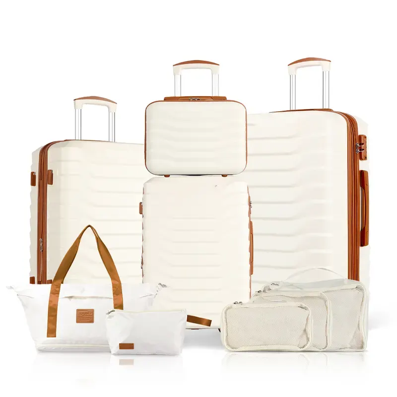 4 Piece Expandable Hardshell Luggage Set with TSA Lock
