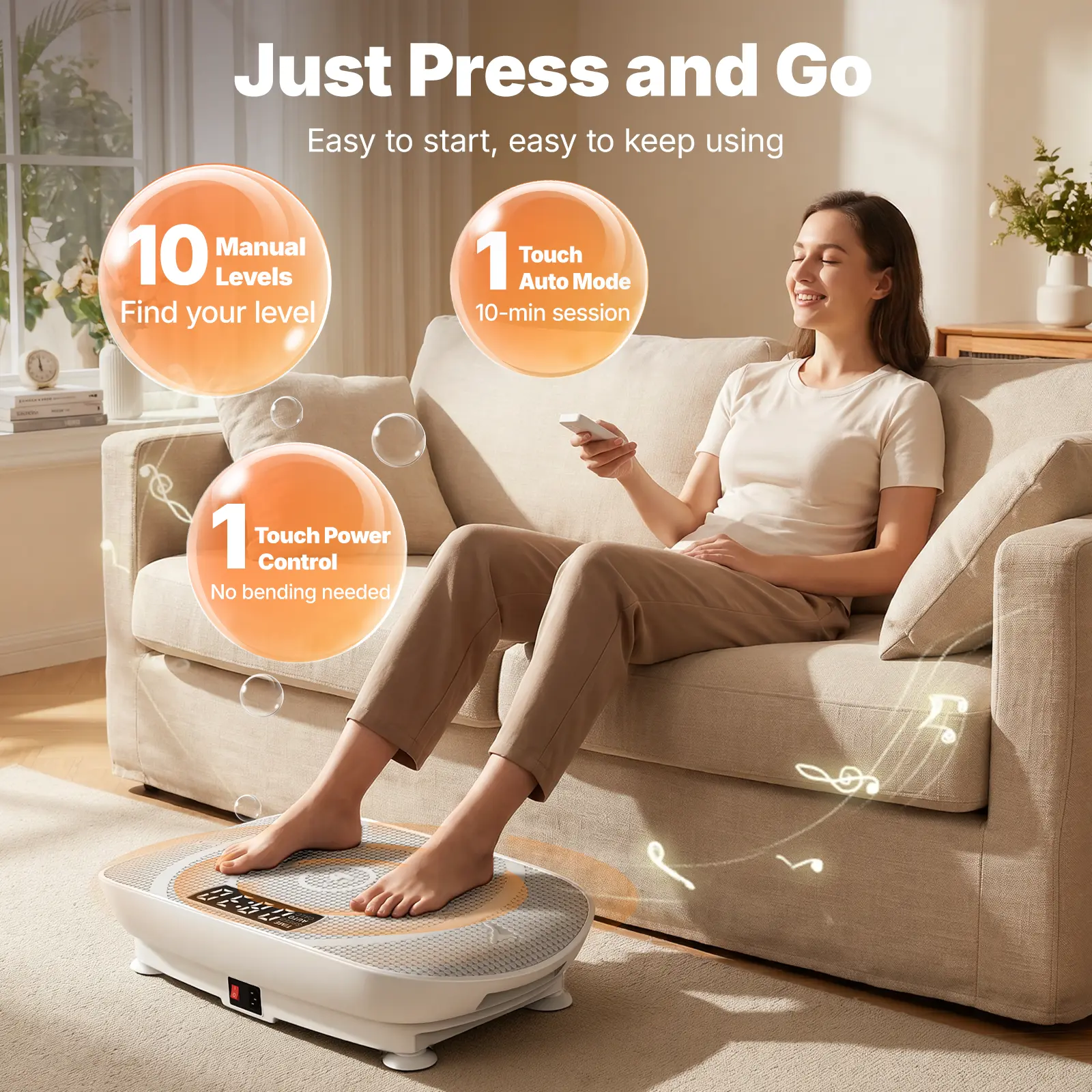 Merach Vibration Plate Exercise Machine for Home Gym